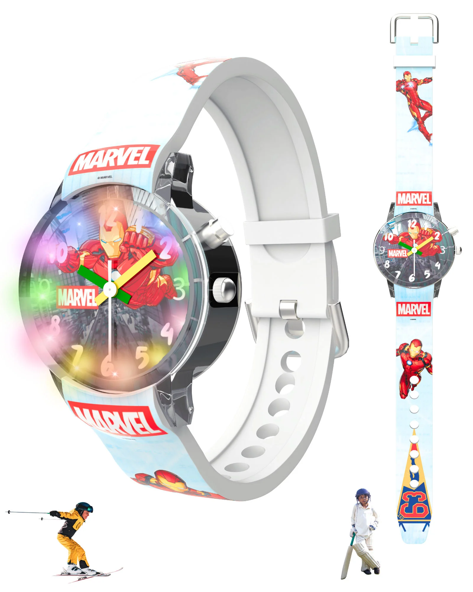 Disney Avengers Analog Kids Watch for Boys and Girls with LED Glowing Light - Image 22