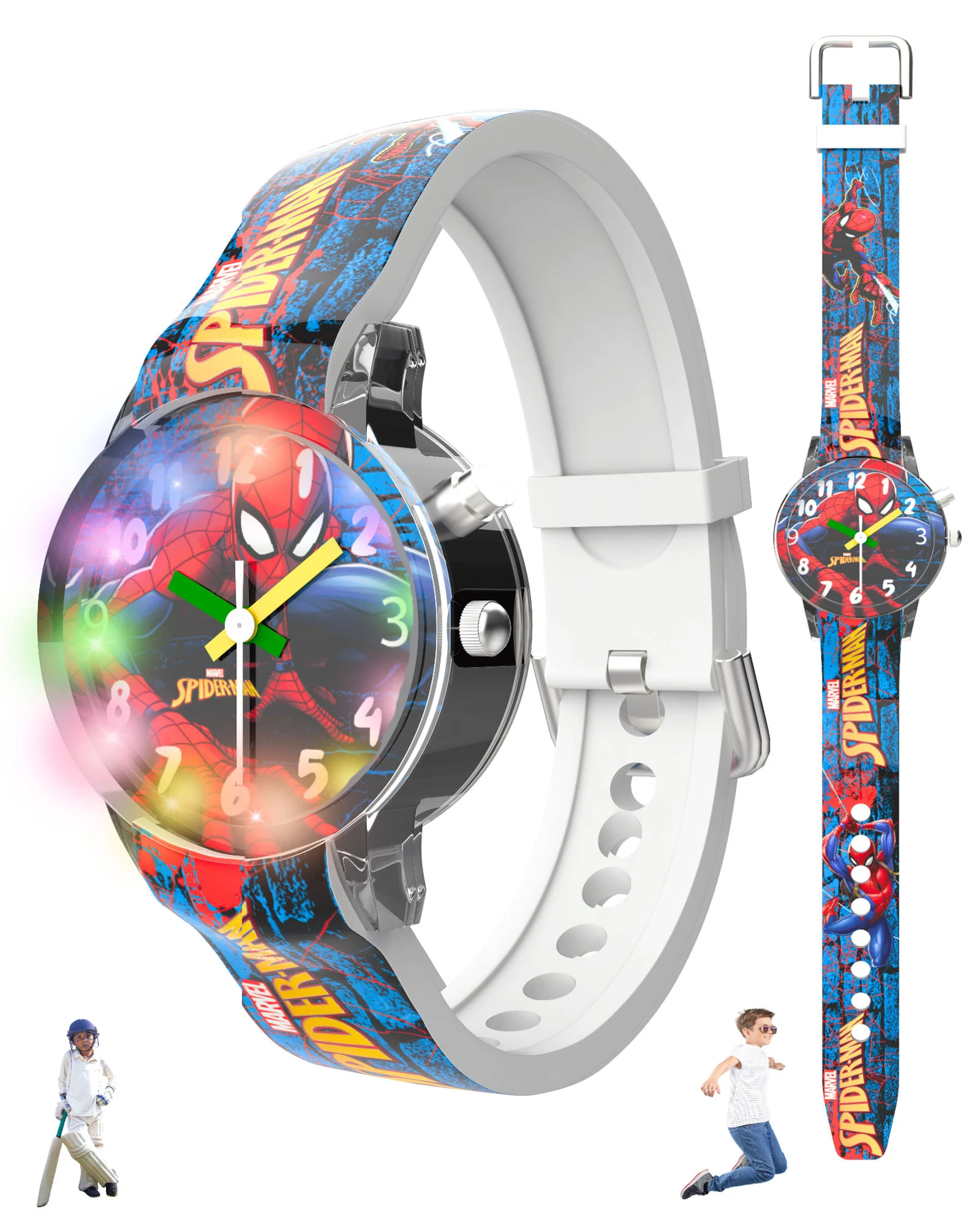 Disney Avengers Analog Kids Watch for Boys and Girls with LED Glowing Light - Image 36
