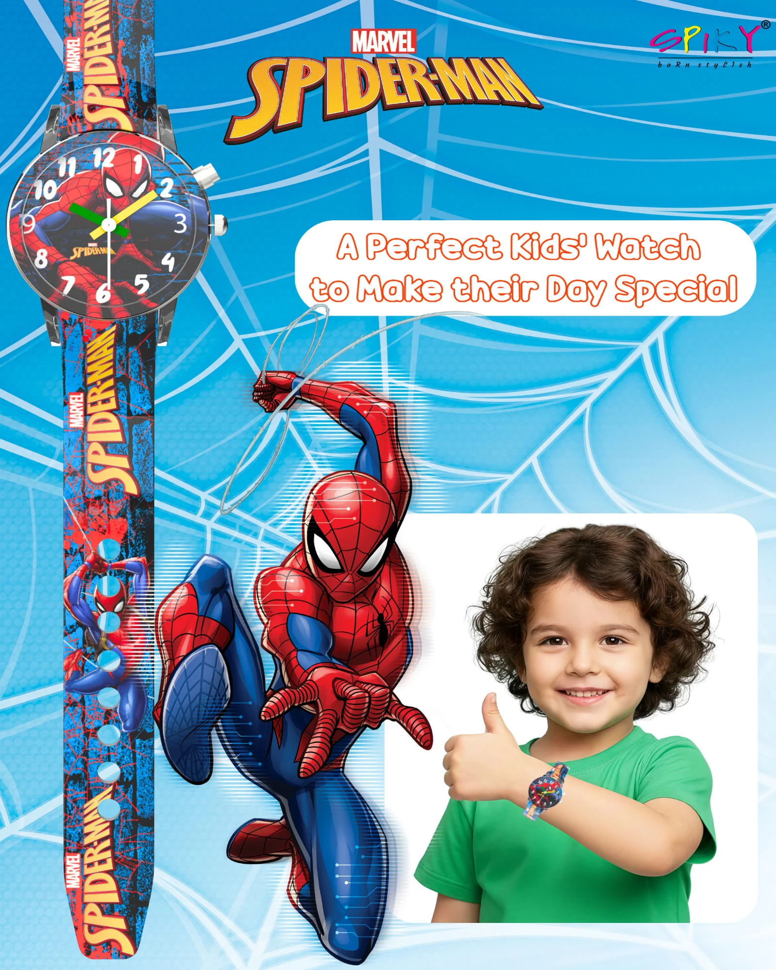 Disney Avengers Analog Kids Watch for Boys and Girls with LED Glowing Light - Image 38