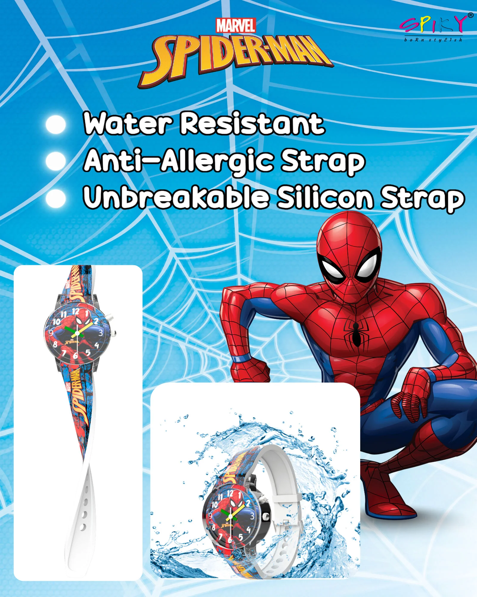 Disney Avengers Analog Kids Watch for Boys and Girls with LED Glowing Light - Image 40