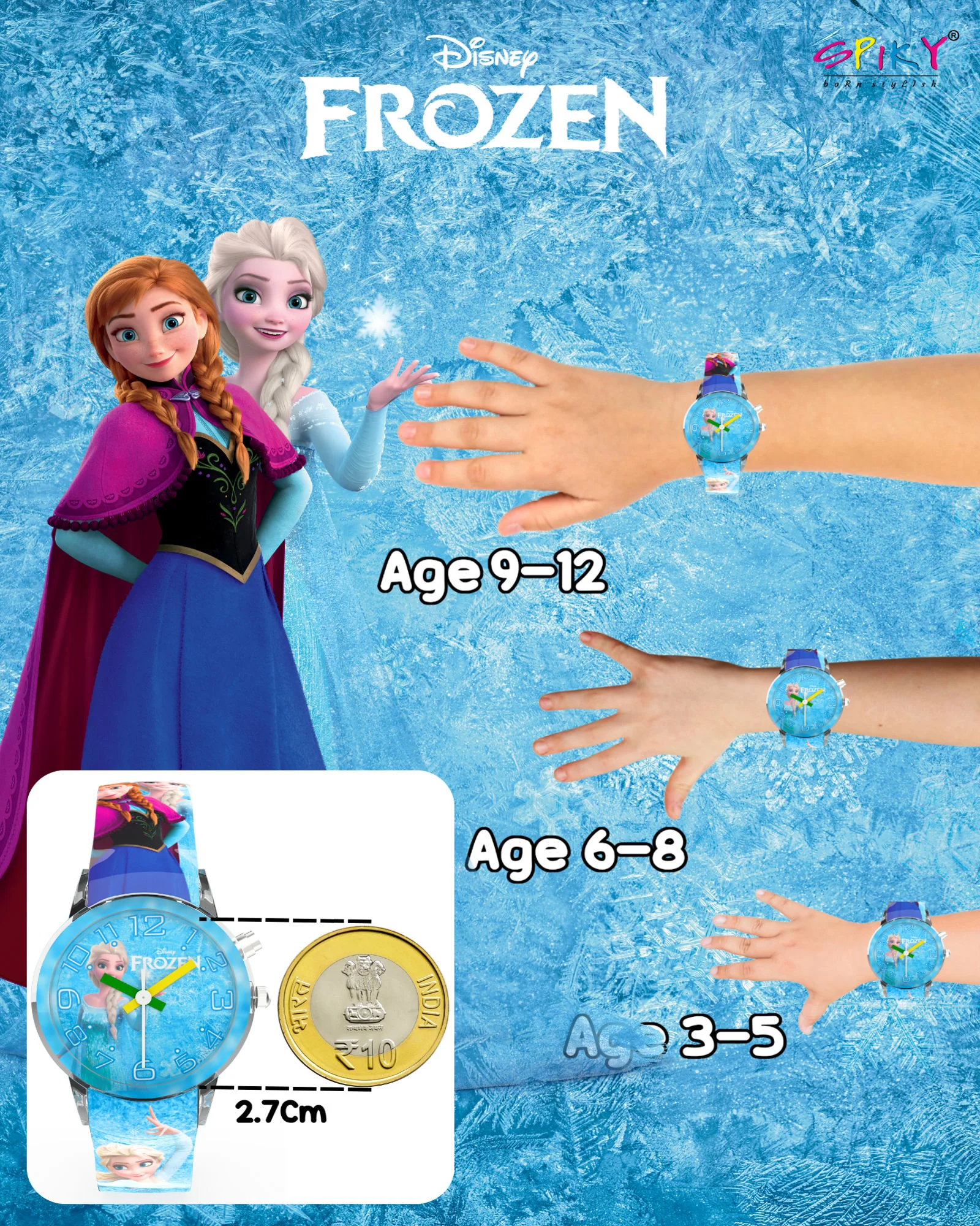 Disney Avengers Analog Kids Watch for Boys and Girls with LED Glowing Light - Image 44