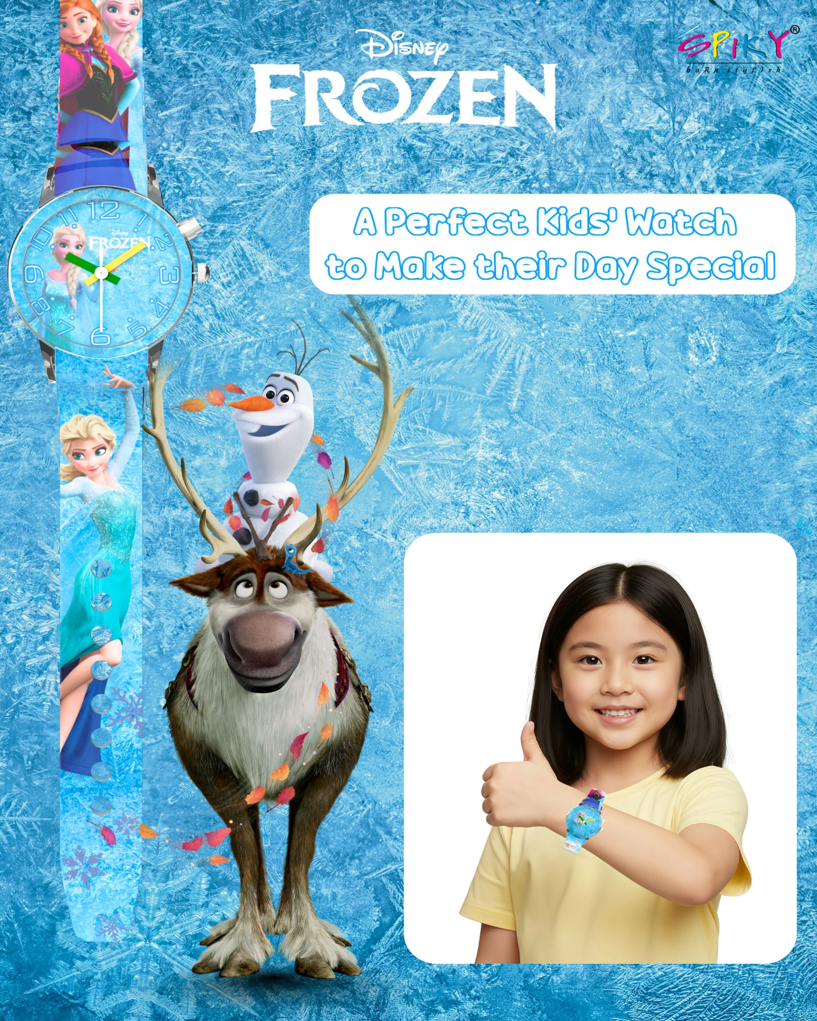 Disney Avengers Analog Kids Watch for Boys and Girls with LED Glowing Light - Image 45