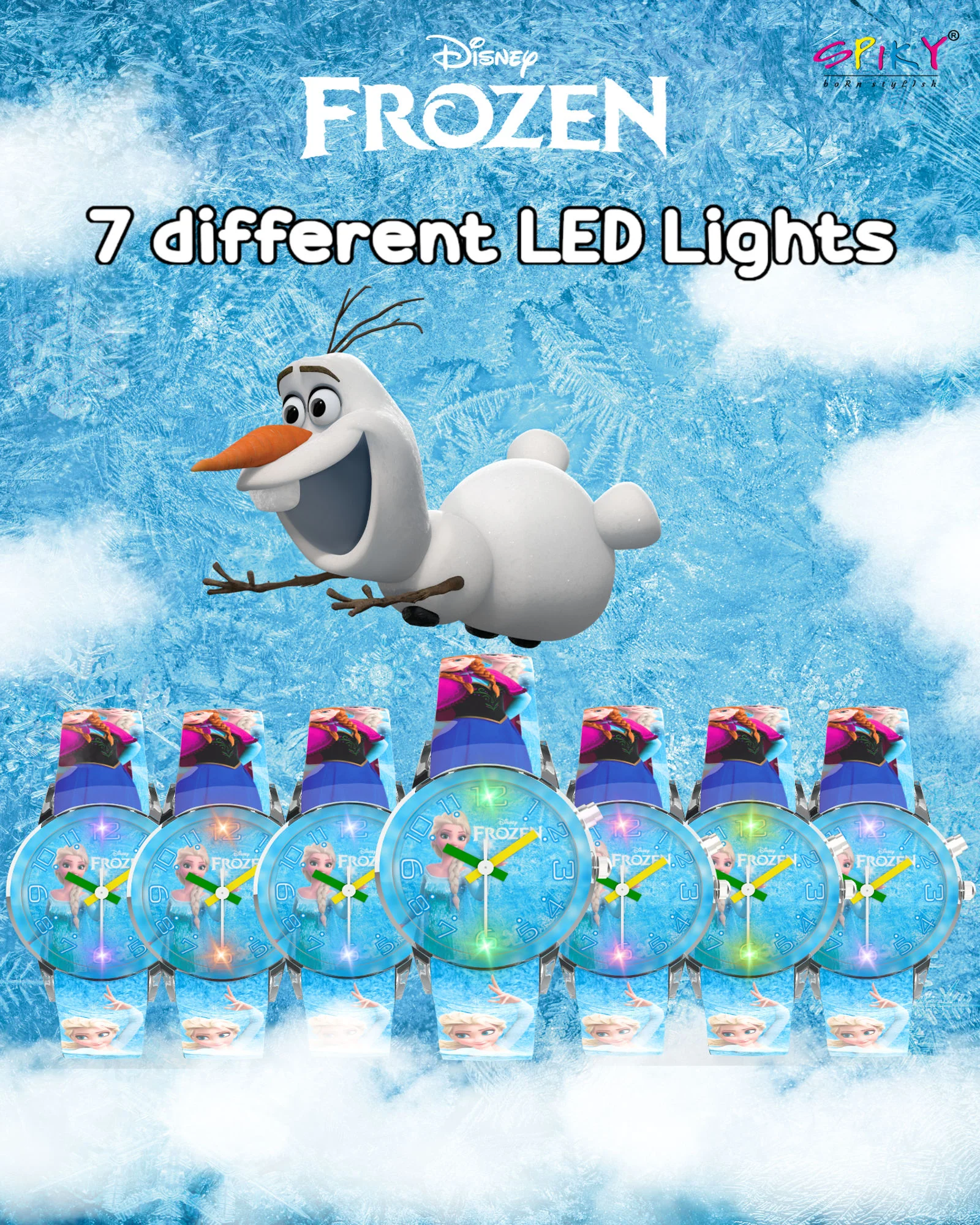 Disney Avengers Analog Kids Watch for Boys and Girls with LED Glowing Light - Image 46