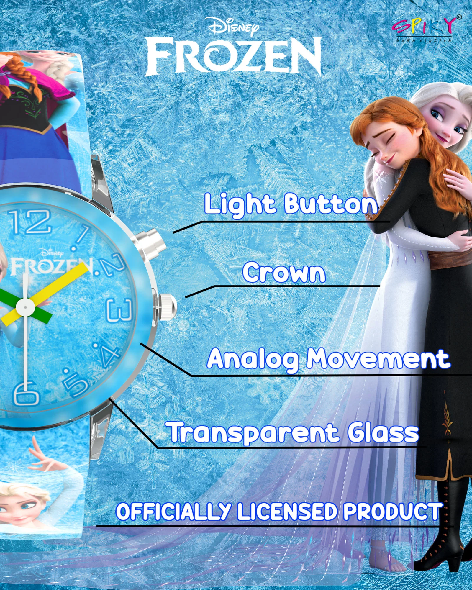 Disney Avengers Analog Kids Watch for Boys and Girls with LED Glowing Light - Image 48