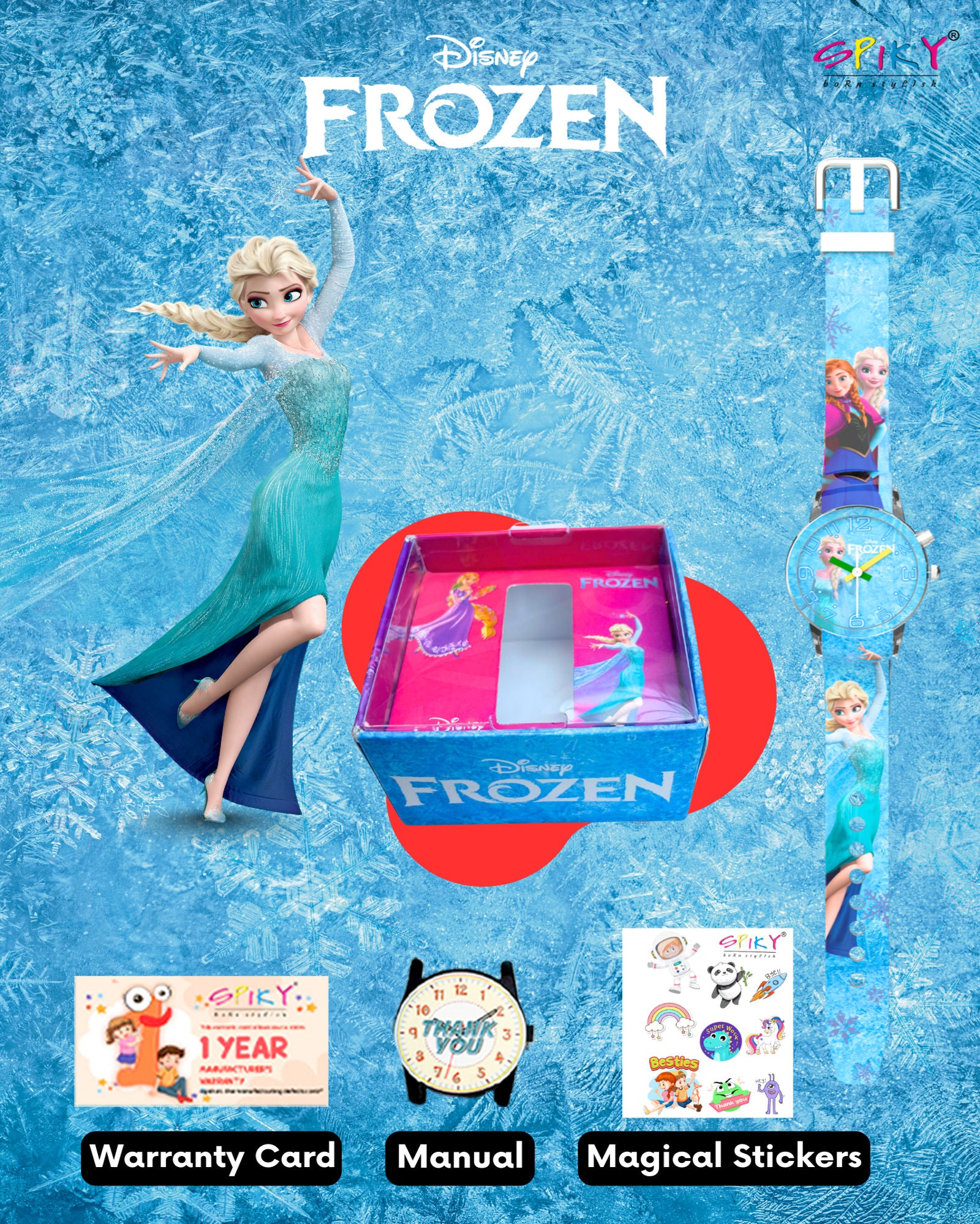 Disney Avengers Analog Kids Watch for Boys and Girls with LED Glowing Light - Image 49