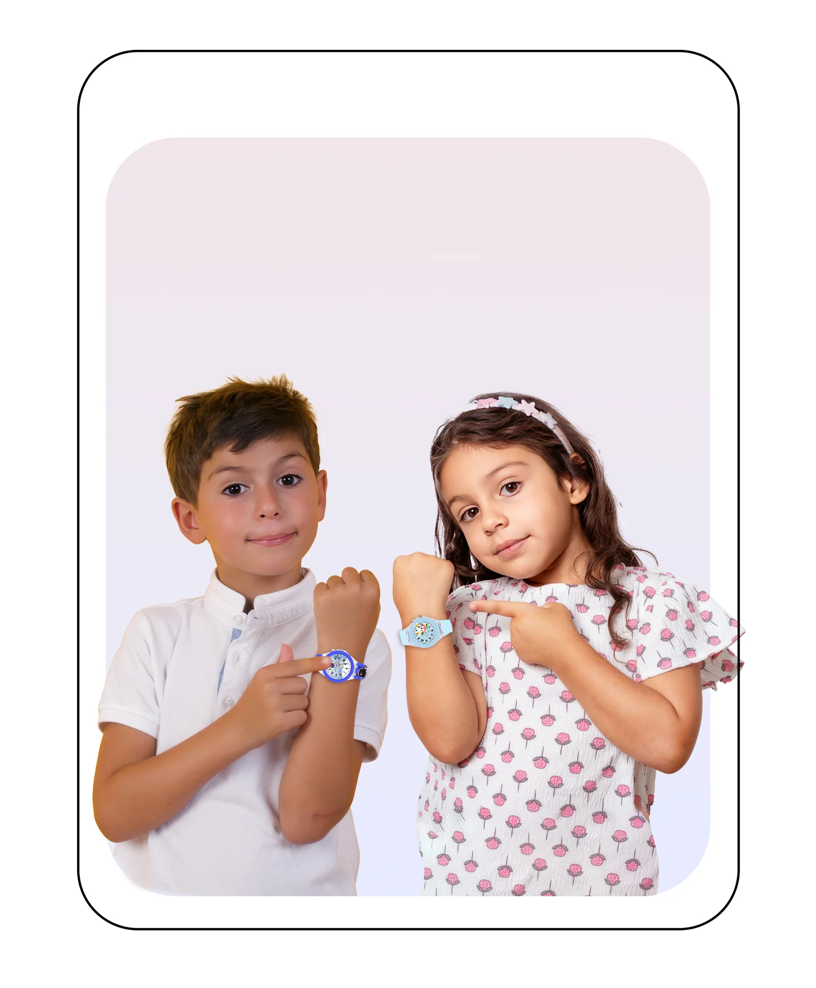 Spiky 3D Astronaut & Rabbit Cartoon Analog Light Watch Combo - Image 27