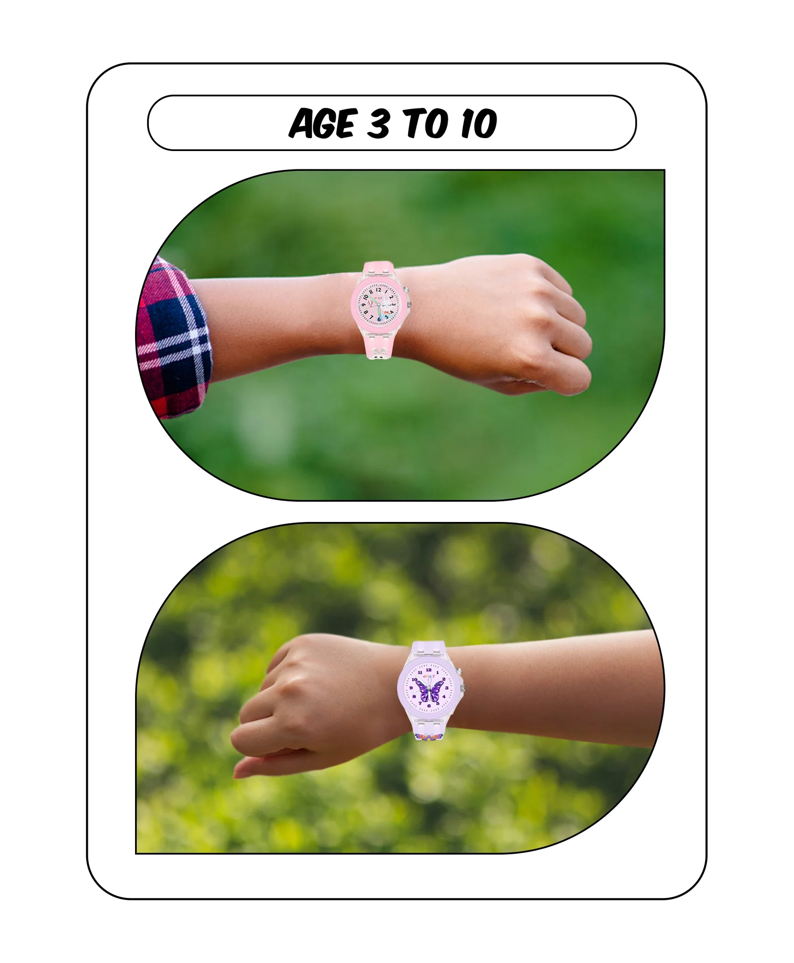 Spiky Combo of Unicorn & Monkey 3D Cartoon Analog Light Watch - Image 39