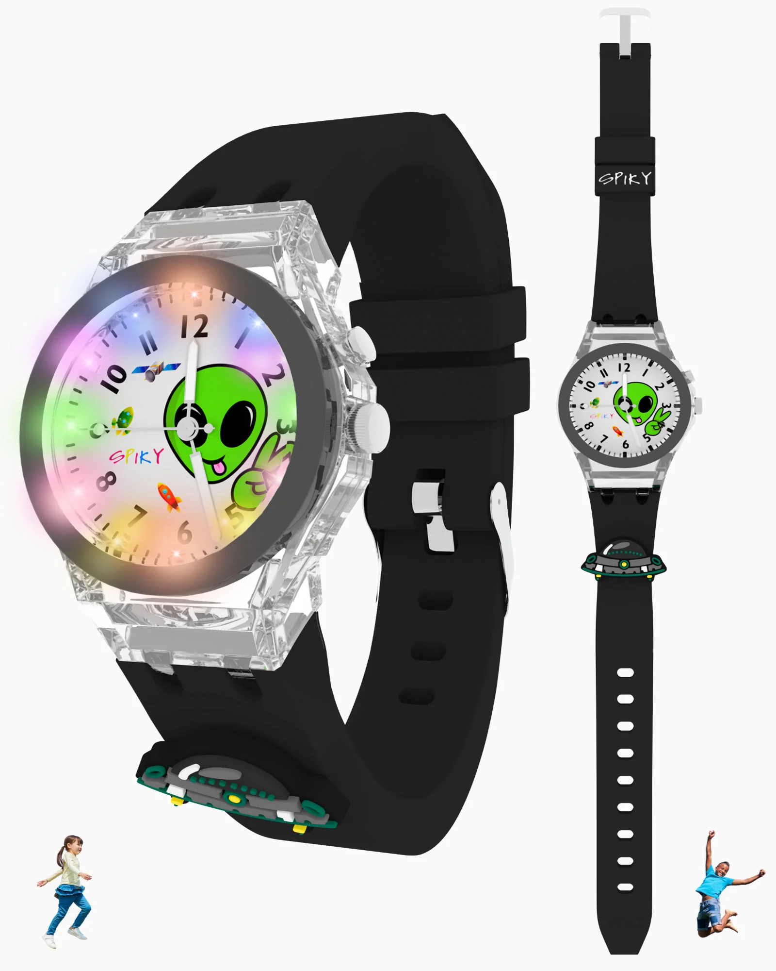 Spiky 3D Cartoon Analog Light Watch for Kids - Image 23