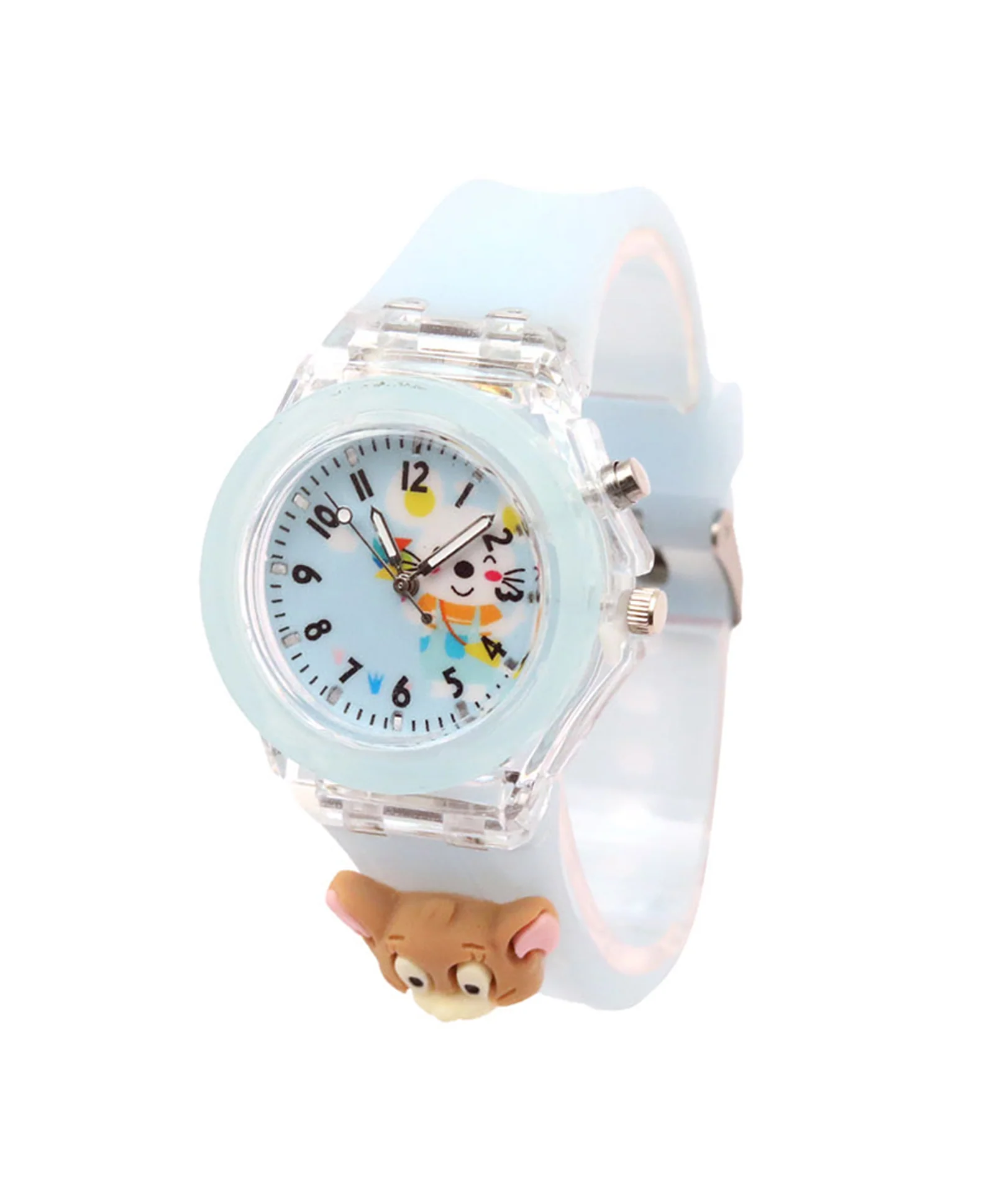 Spiky 3D Cartoon Analog Light Watch for Kids - Image 3