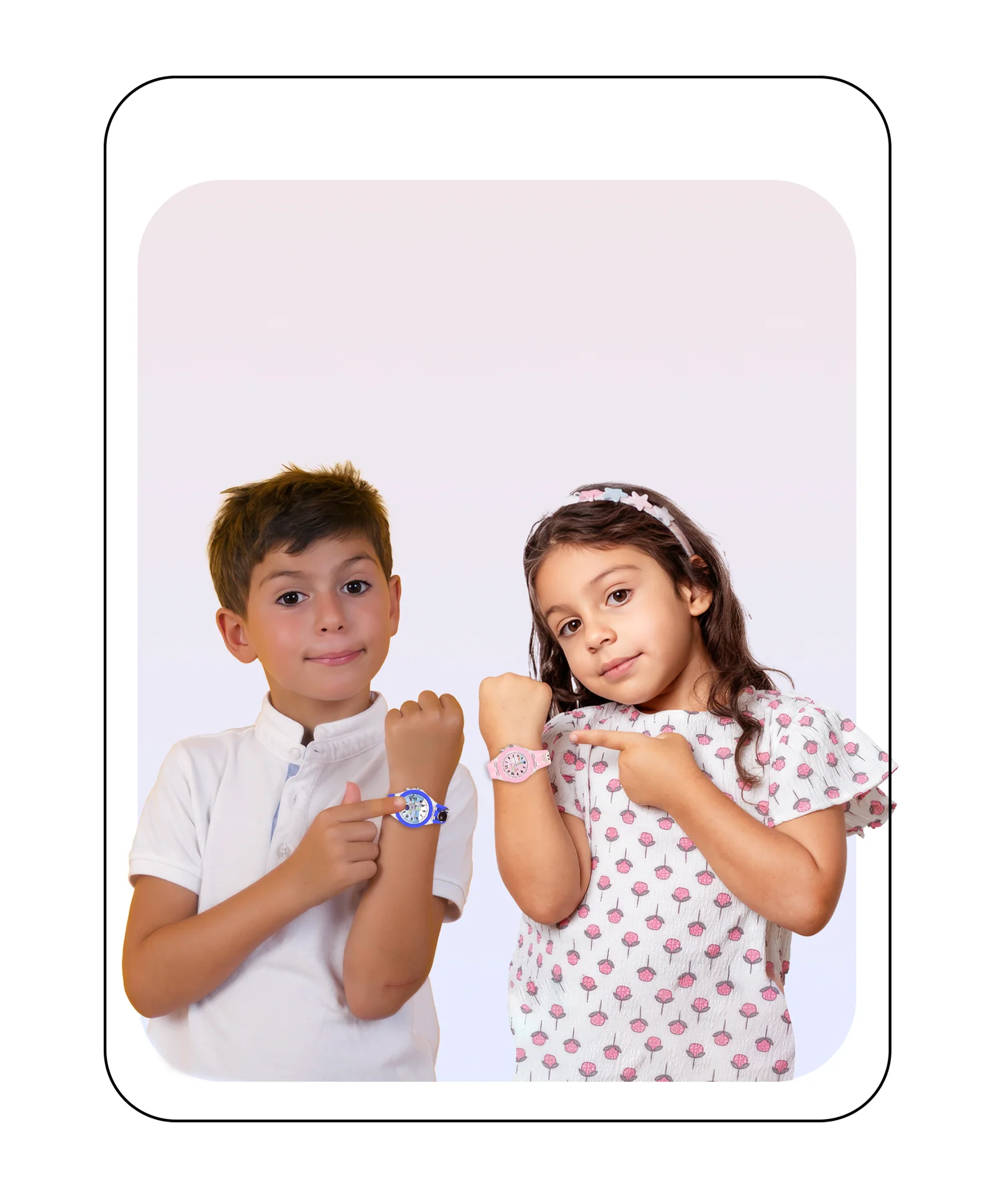 Spiky 3D Monkey & Rabbit Cartoon Analog Light Watch Combo - Image 14