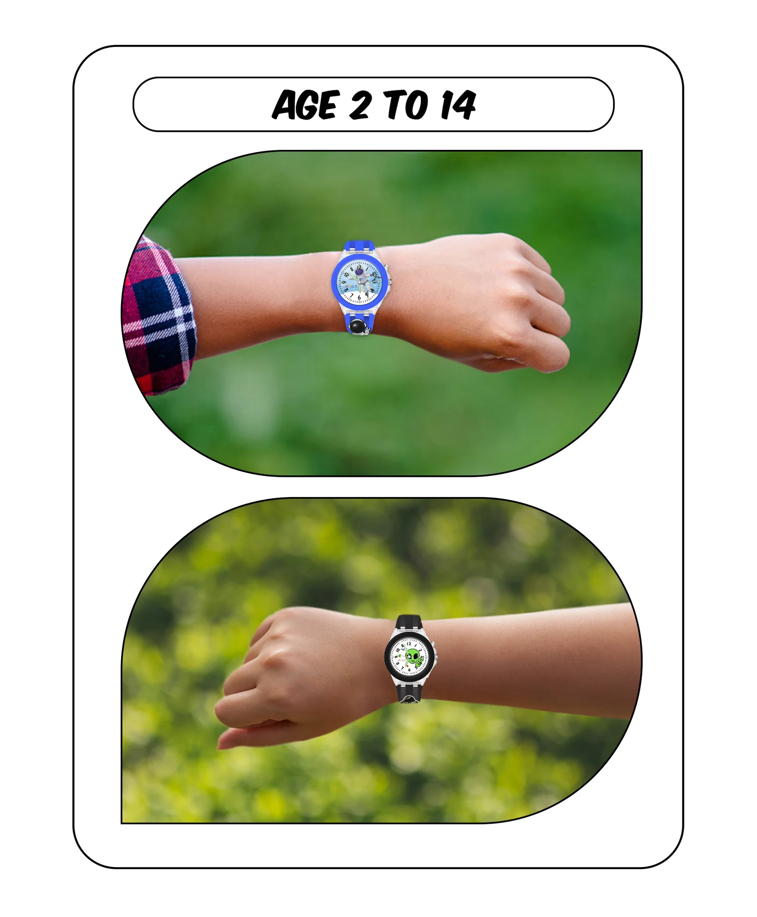 Spiky 3D Monkey & Rabbit Cartoon Analog Light Watch Combo - Image 26