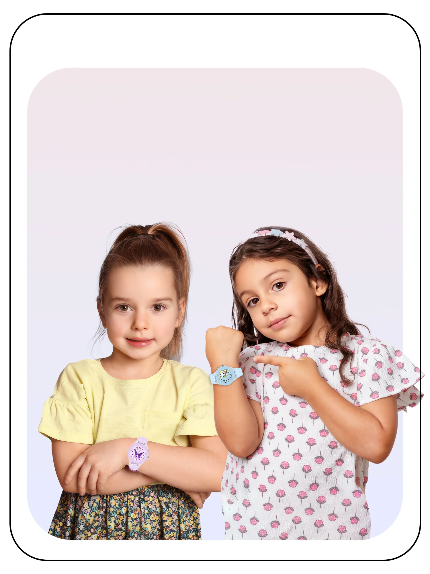 Spiky Combo of Butterfly & Monkey 3D Cartoon Analog Light Watch - Image 4