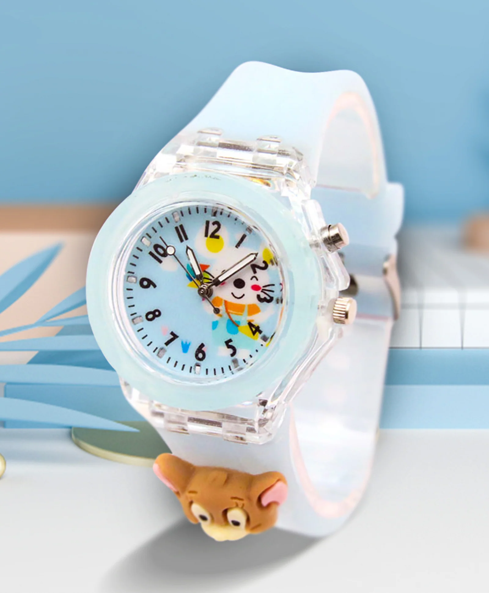 Spiky 3D Cartoon Analog Light Watch for Kids - Image 22
