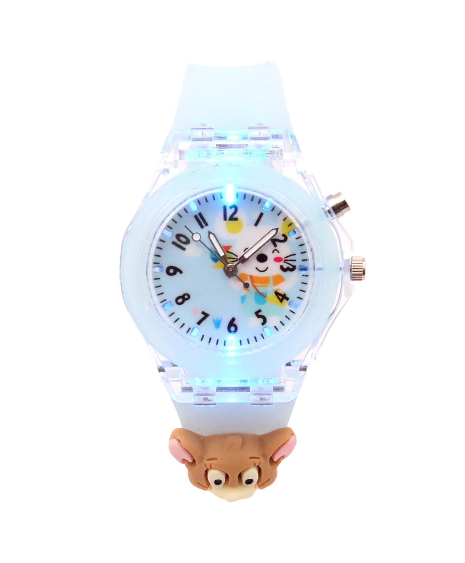 Spiky 3D Cartoon Analog Light Watch for Kids - Image 23