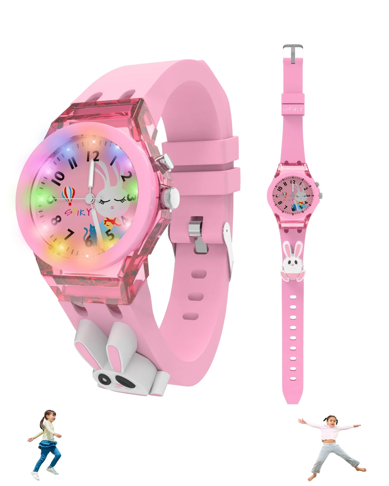 Spiky 3D Cartoon Analog Light Watch for Kids - Image 8