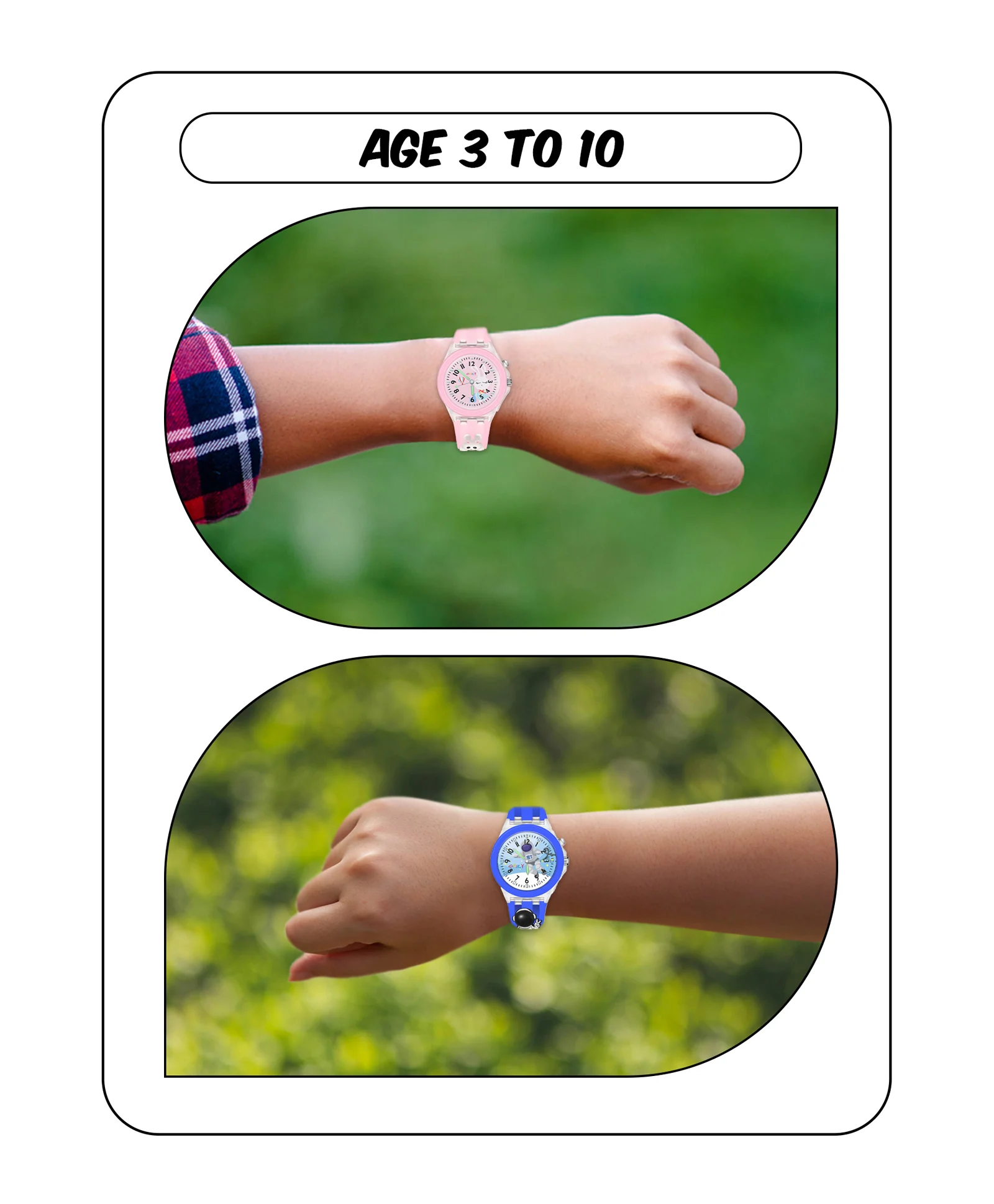 Spiky Combo of Unicorn & Rabbit 3D Cartoon Analog Light Watch - Image 62