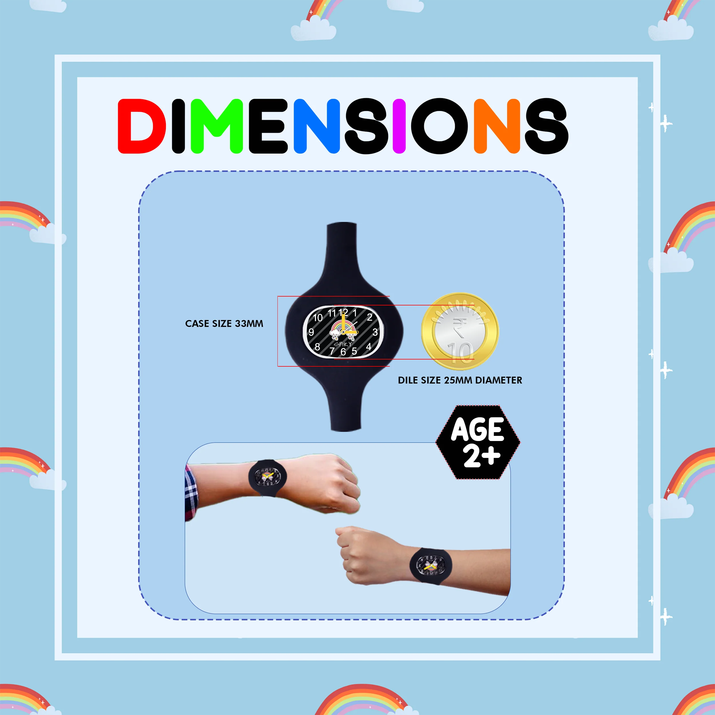 Spiky ALIEN Unique Oval Stylish Analog Kids Watch - Image 23