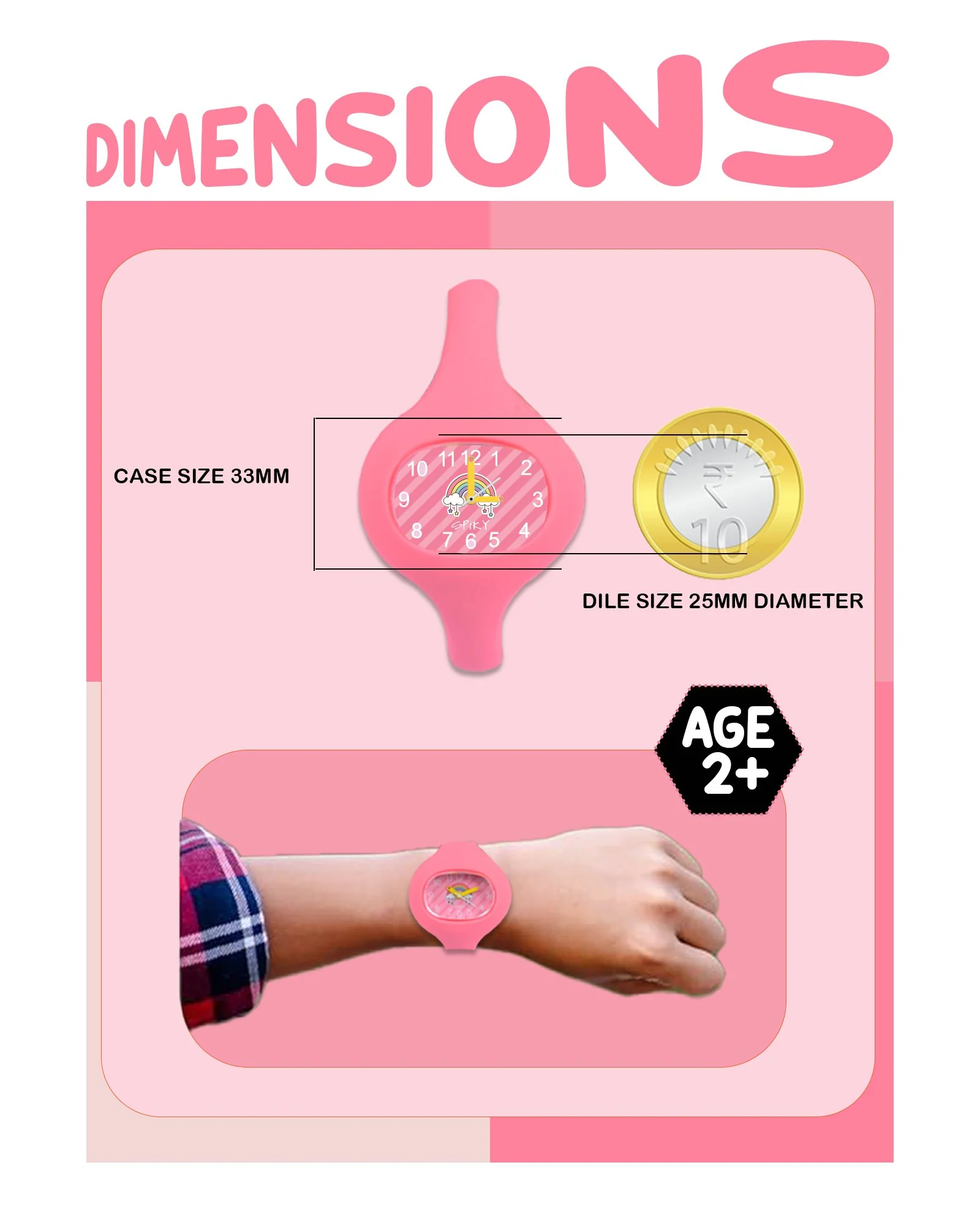 Spiky ALIEN Unique Oval Stylish Analog Kids Watch - Image 9