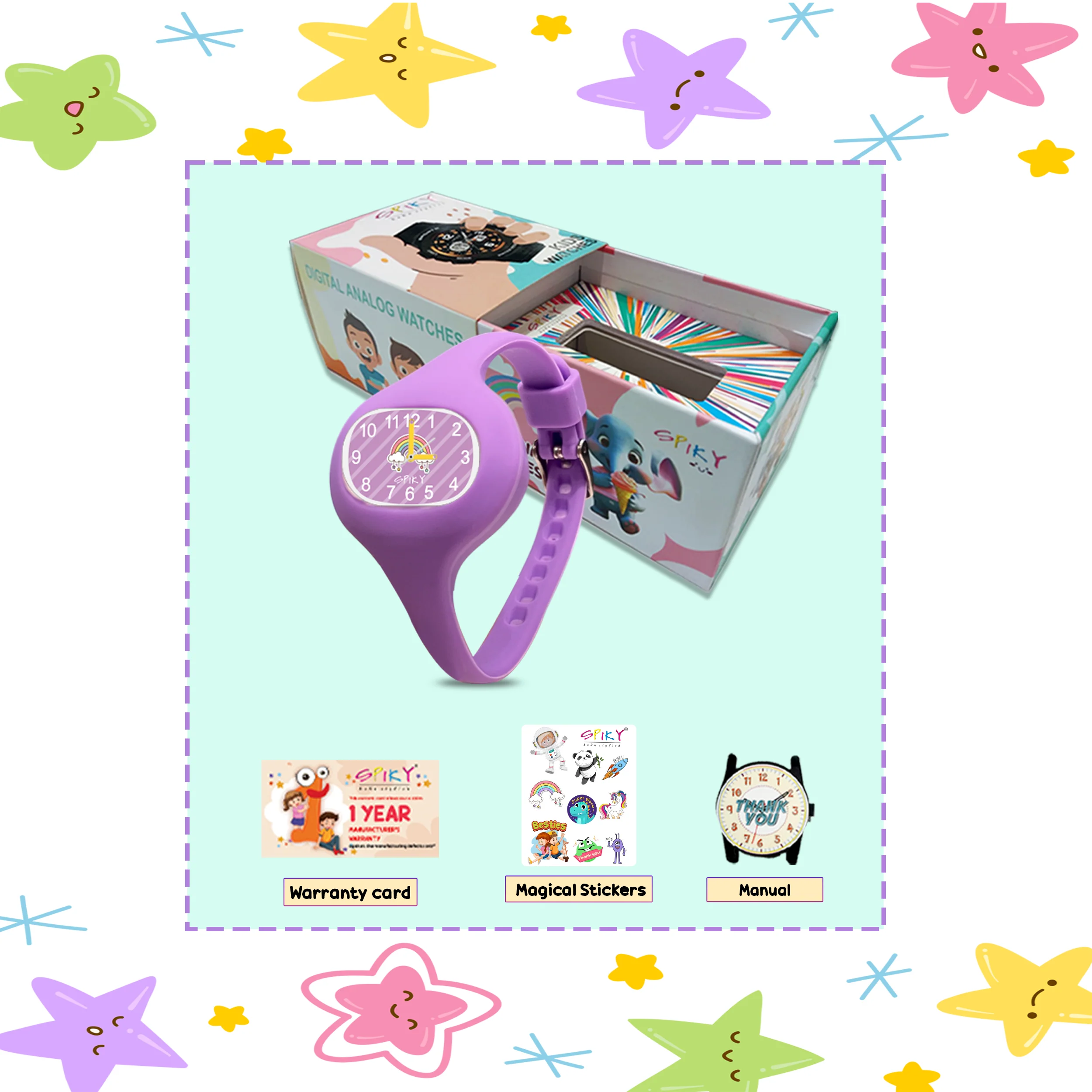 Spiky ALIEN Unique Oval Stylish Analog Kids Watch - Image 28