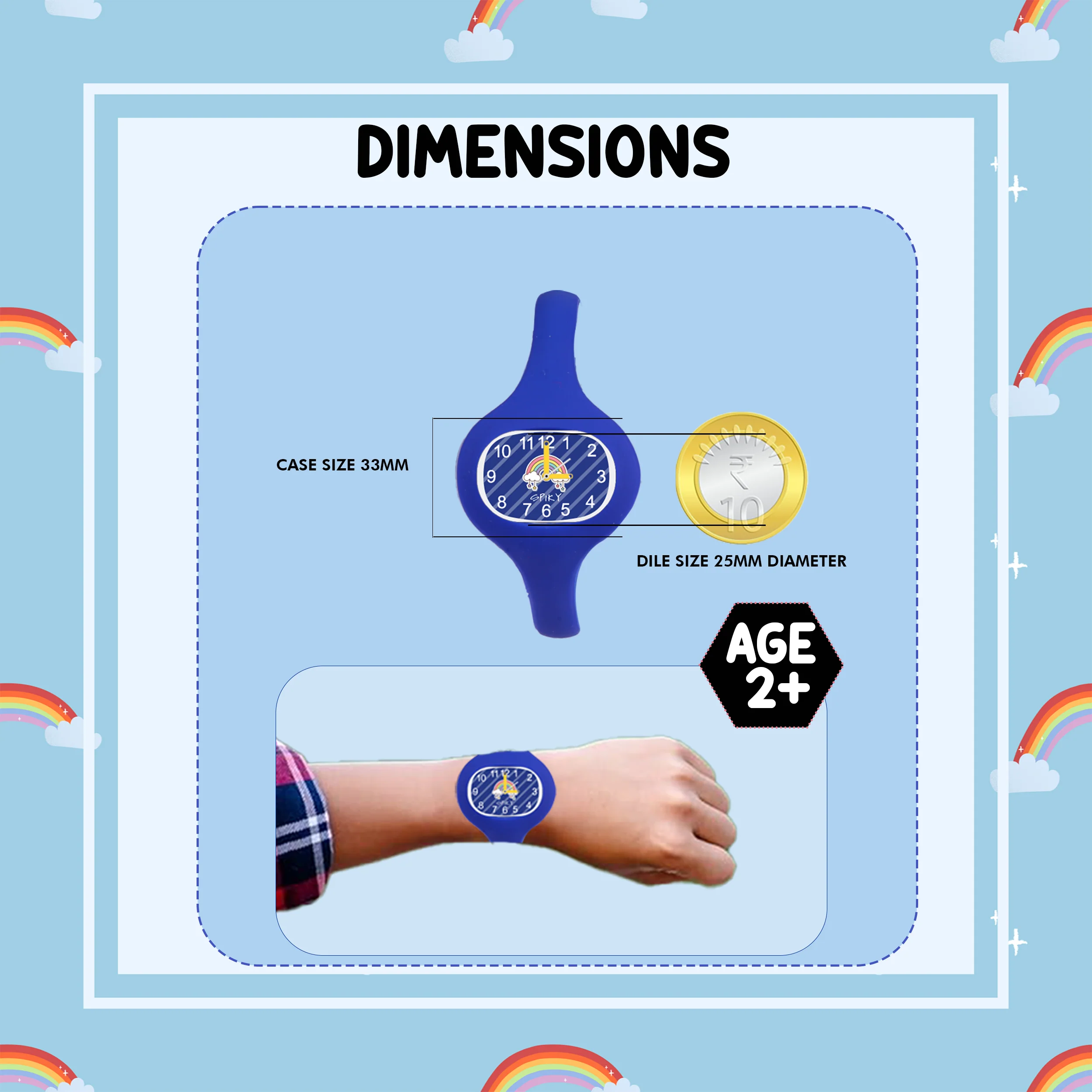 Spiky ALIEN Unique Oval Stylish Analog Kids Watch - Image 37