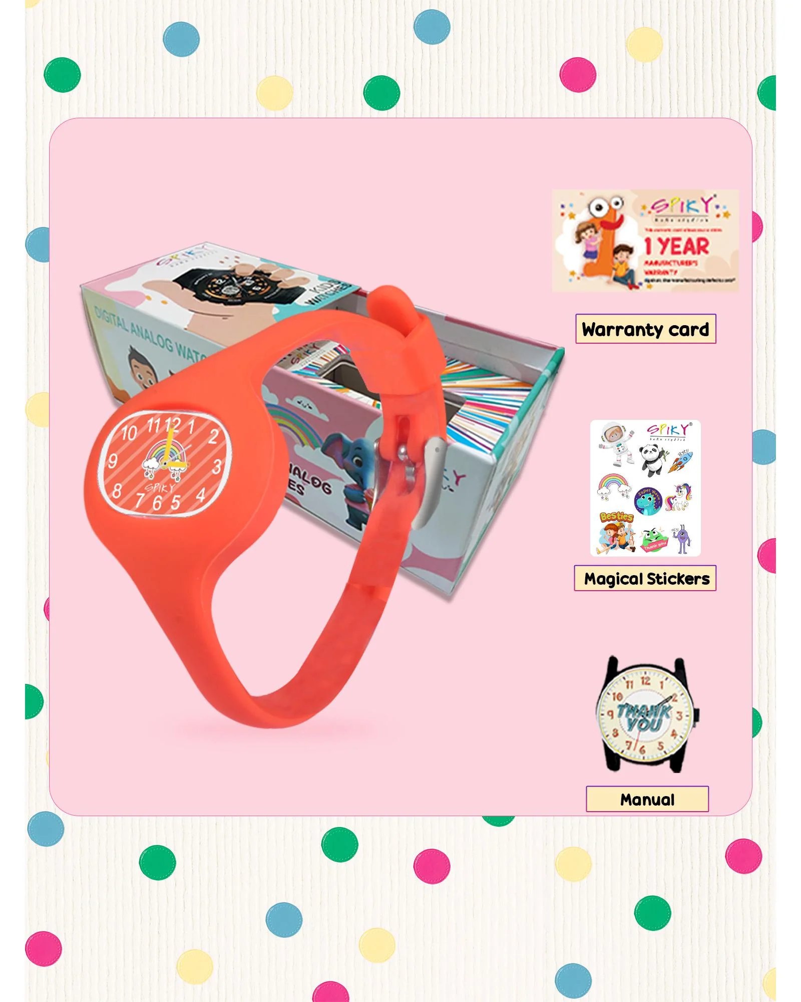 Spiky ALIEN Unique Oval Stylish Analog Kids Watch - Image 49