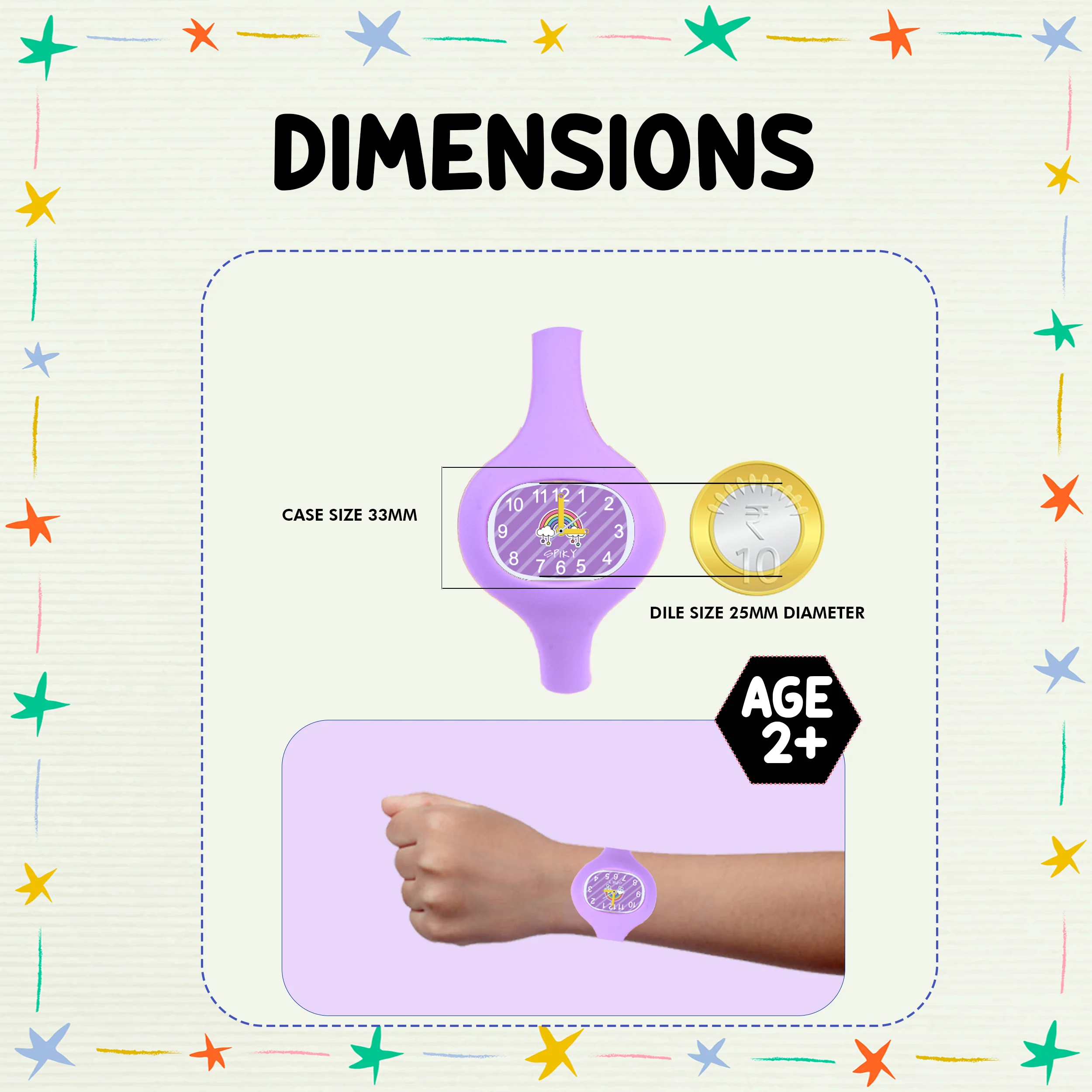 Spiky ALIEN Unique Oval Stylish Analog Kids Watch - Image 37