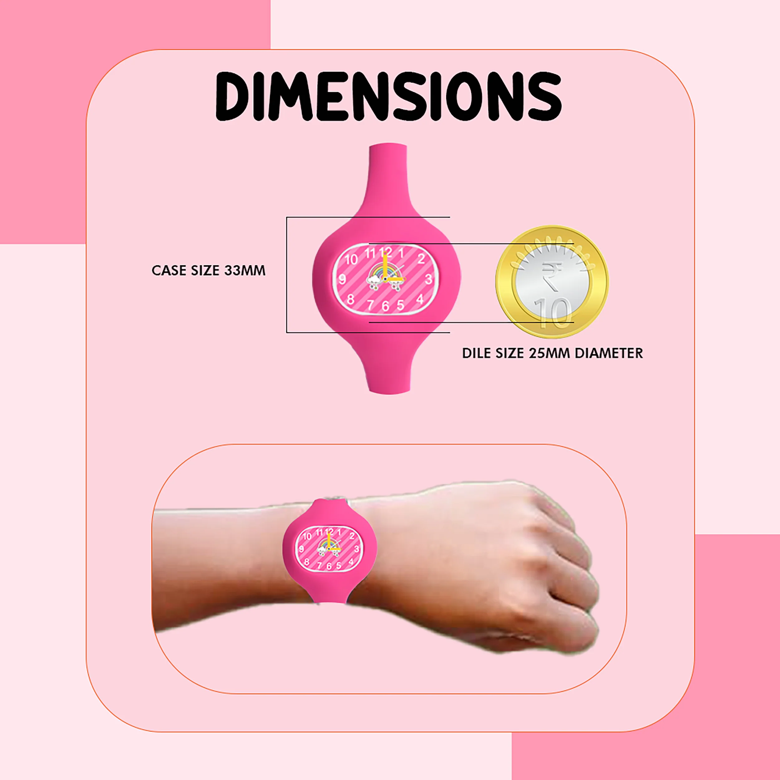 Spiky ALIEN Unique Oval Stylish Analog Kids Watch - Image 37