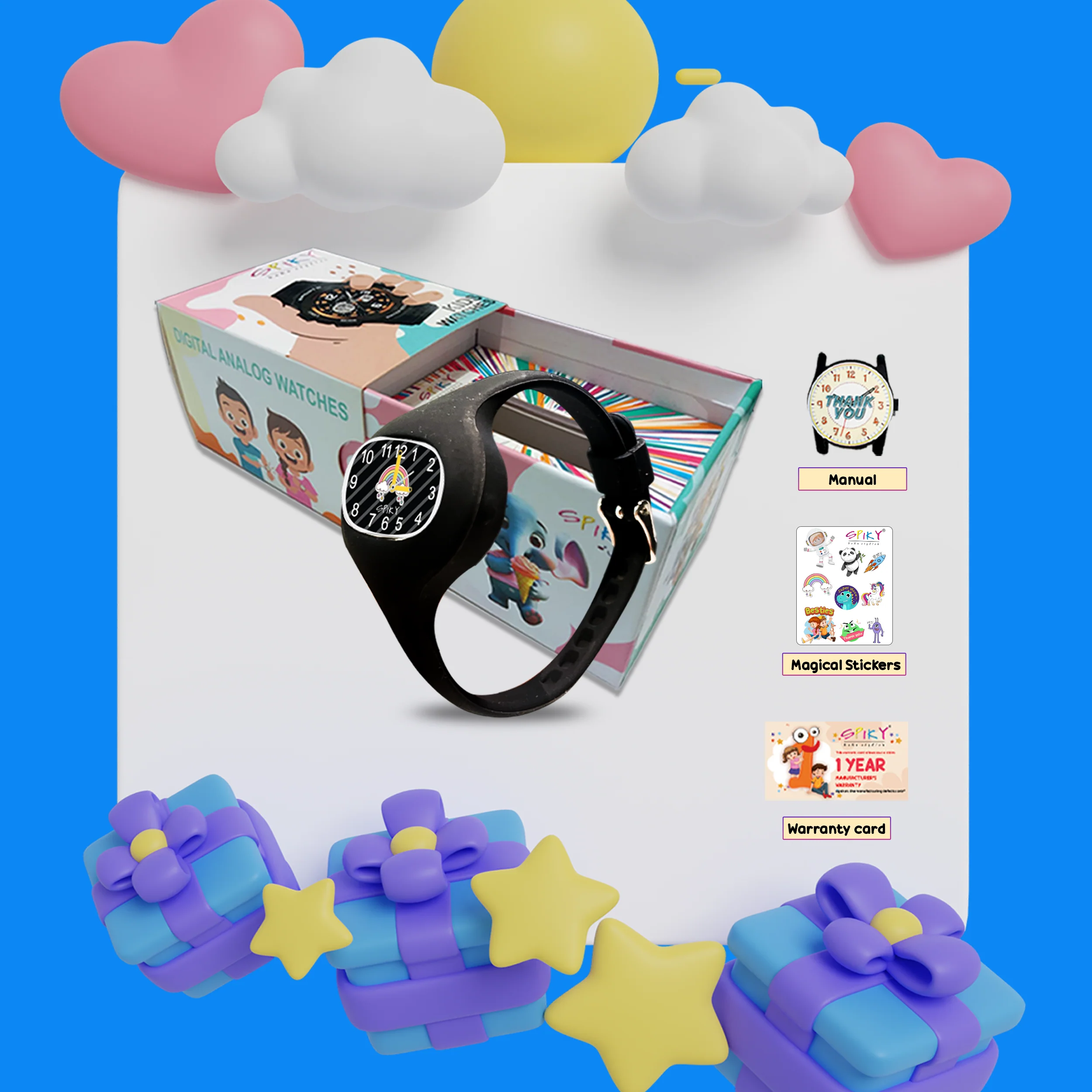 Spiky ALIEN Unique Oval Stylish Analog Kids Watch - Image 14