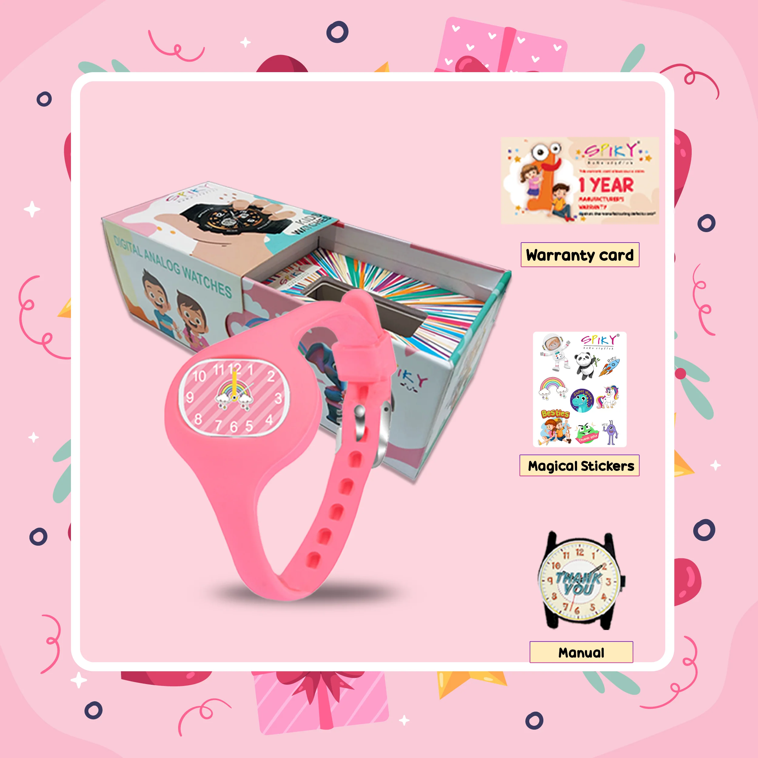 Spiky ALIEN Unique Oval Stylish Analog Kids Watch - Image 42