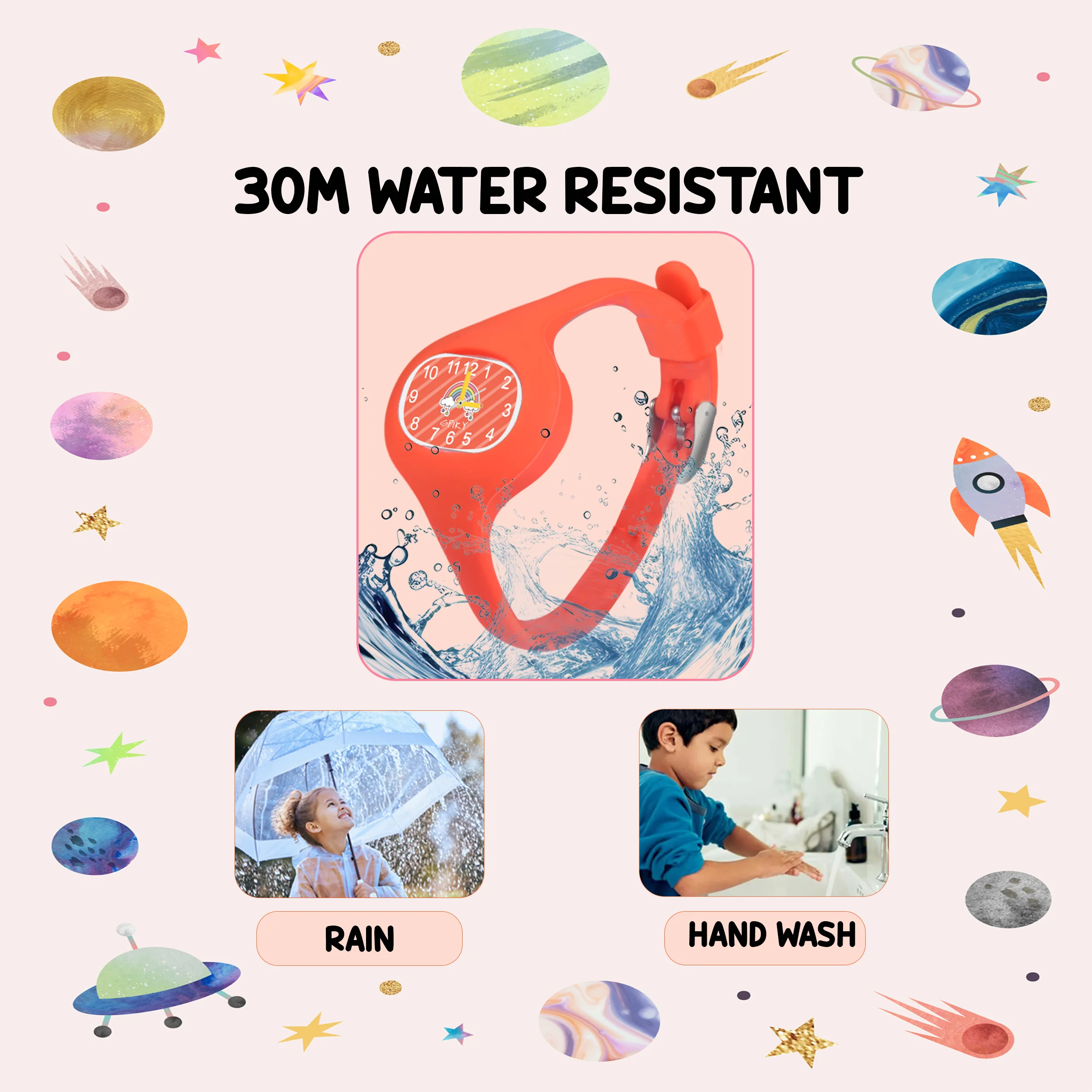 Spiky ALIEN Unique Oval Stylish Analog Kids Watch - Image 46