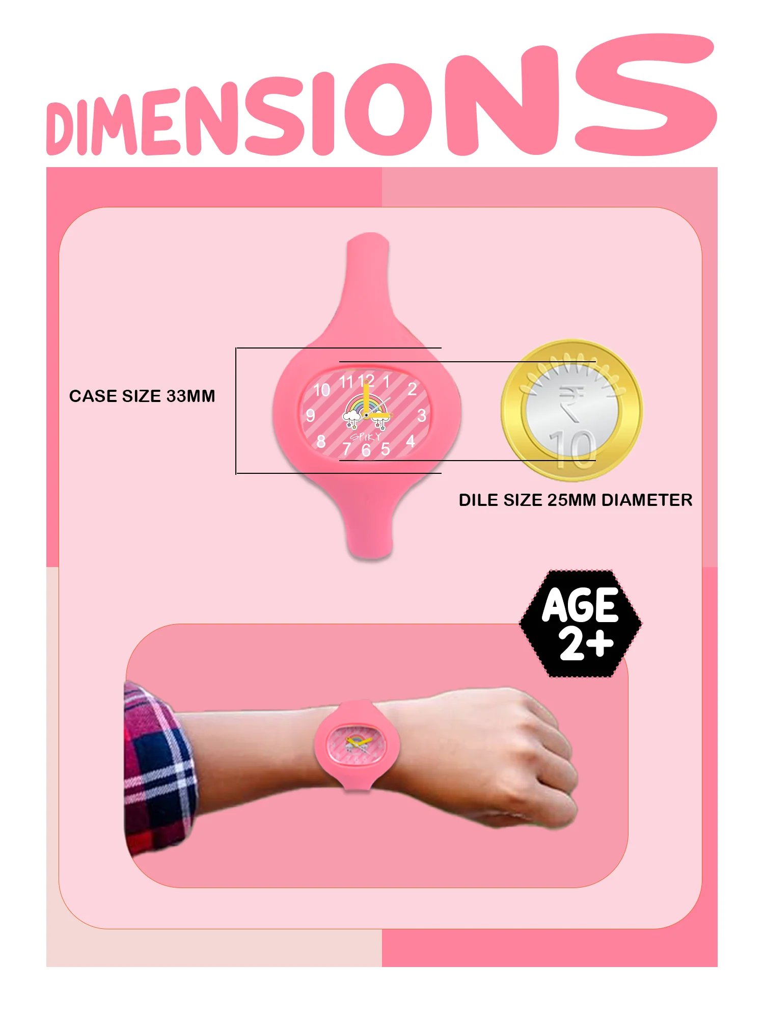 Spiky ALIEN Unique Oval Stylish Analog Kids Watch - Image 37