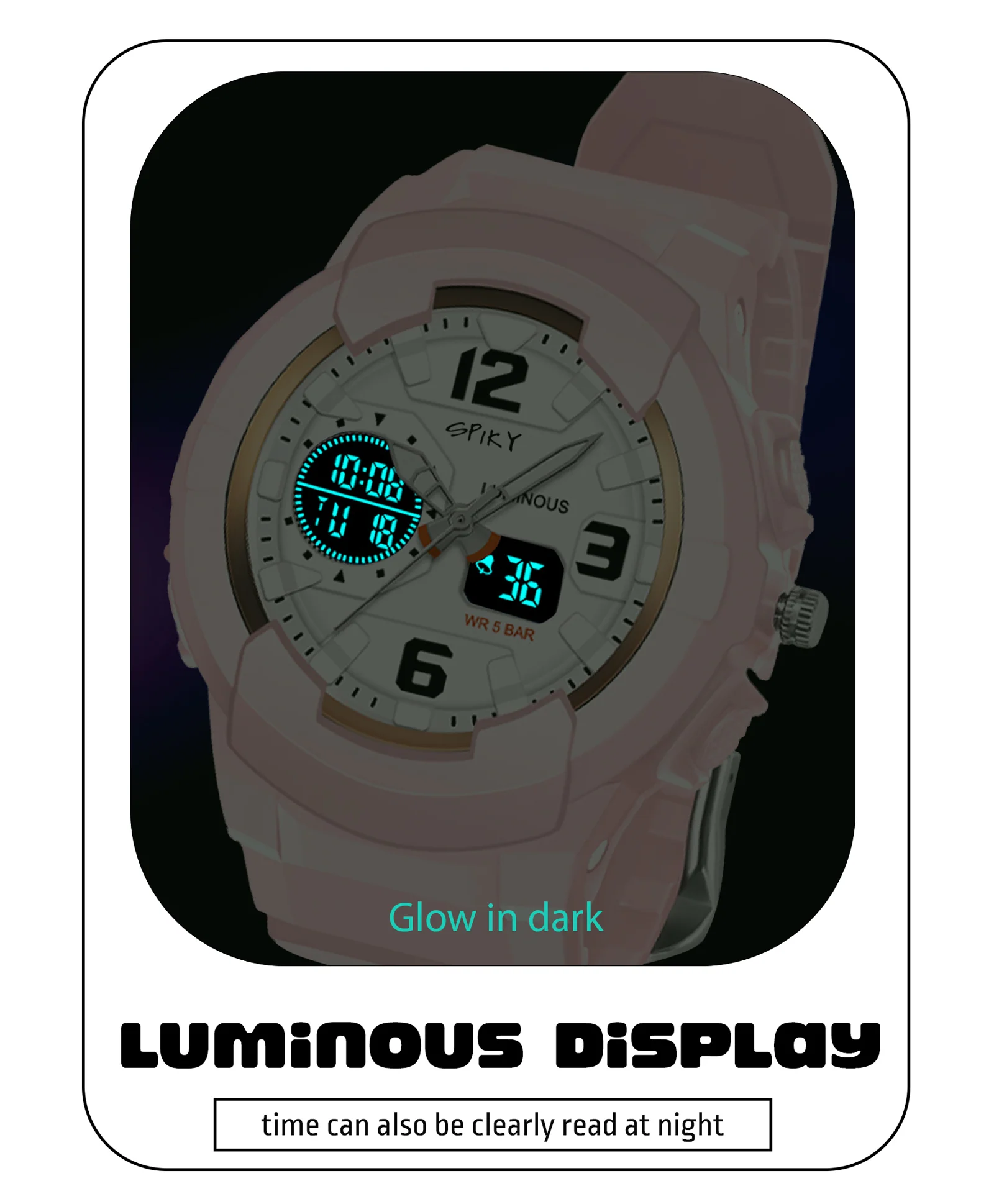 Spiky Eva6 Analog & Digital Sporty Watch - Image 14