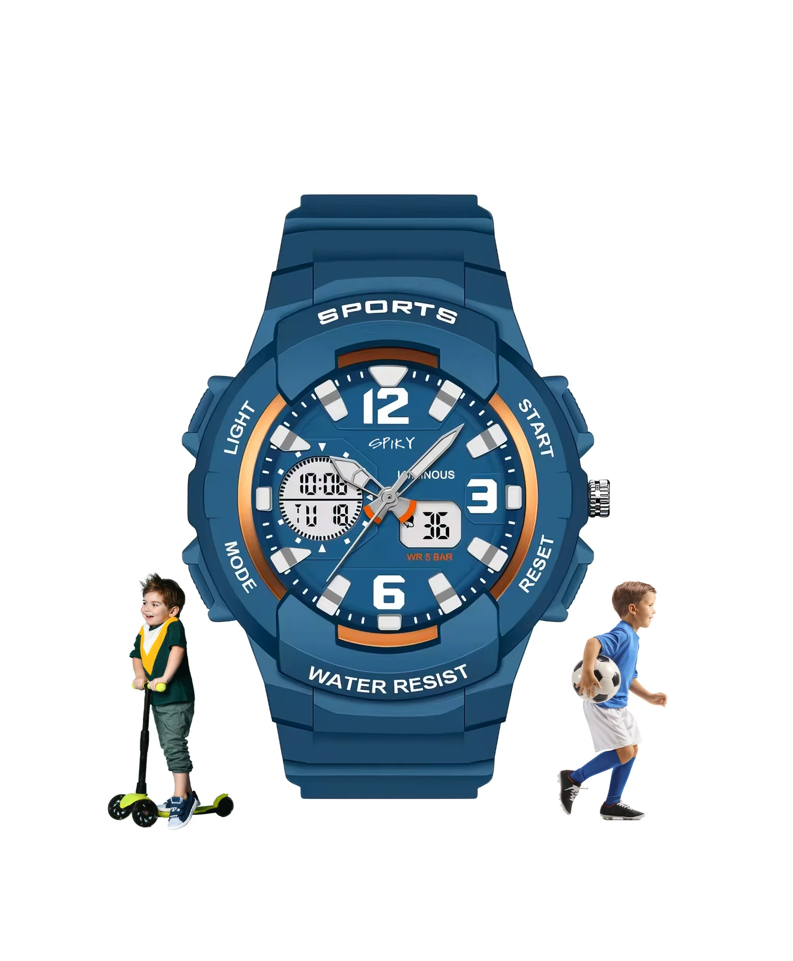 Spiky Eva6 Analog & Digital Sporty Watch - Image 24