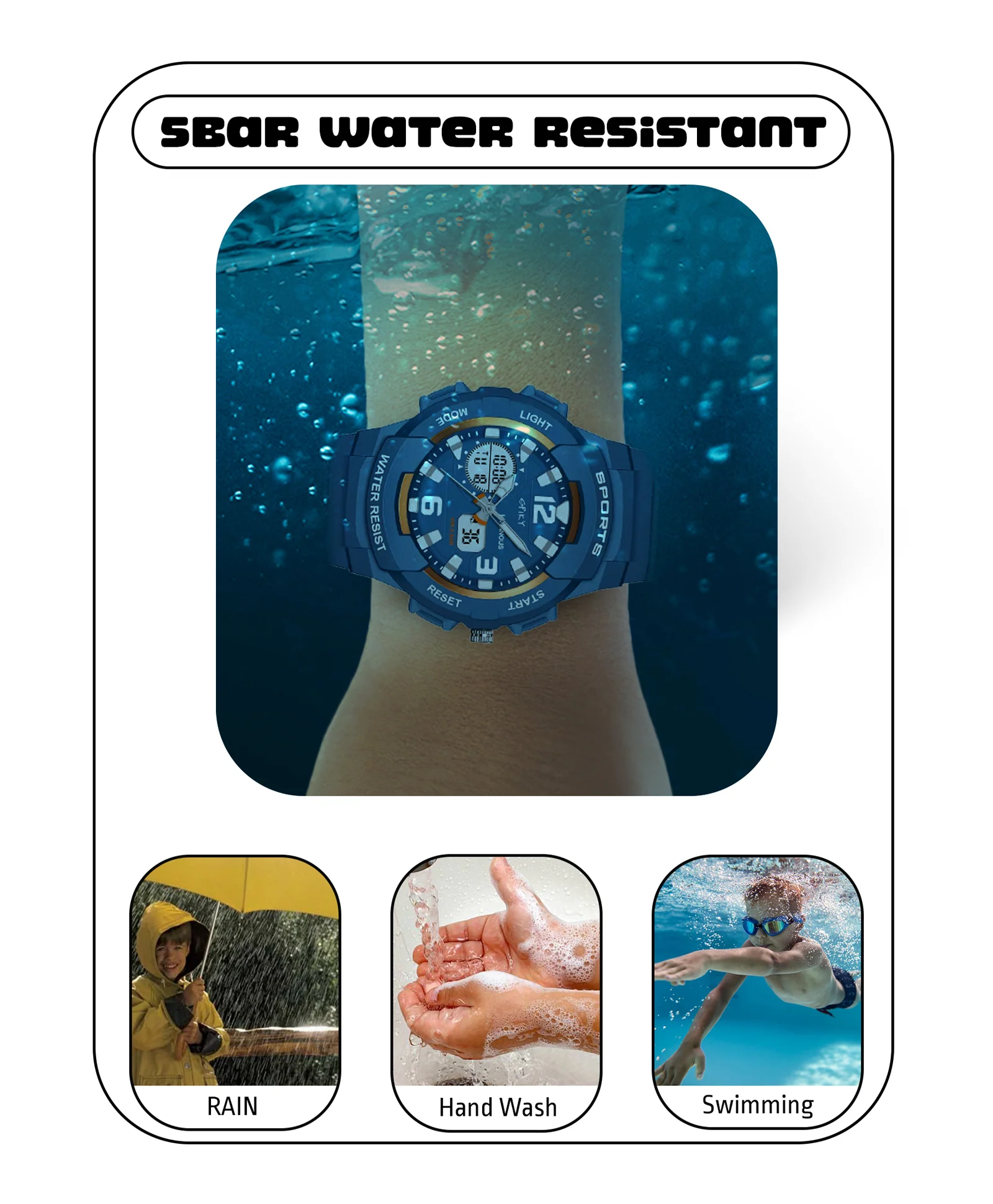 Spiky Eva6 Analog & Digital Sporty Watch - Image 28