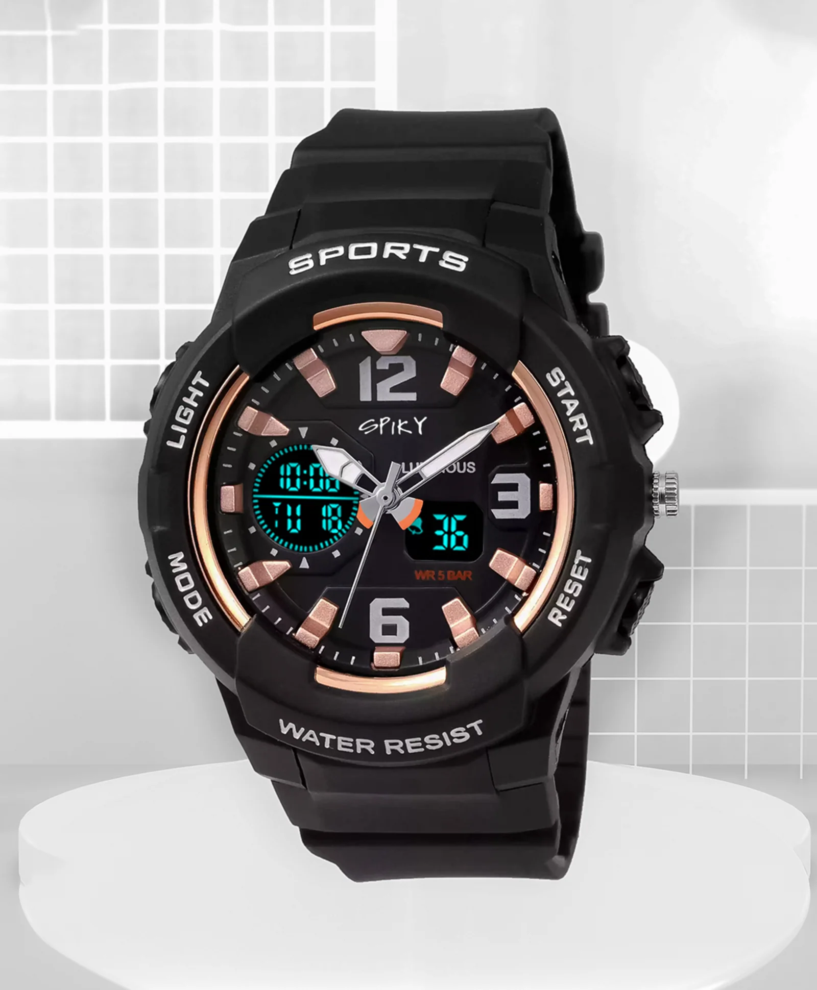 Spiky Eva6 Analog & Digital Sporty Watch - Image 12