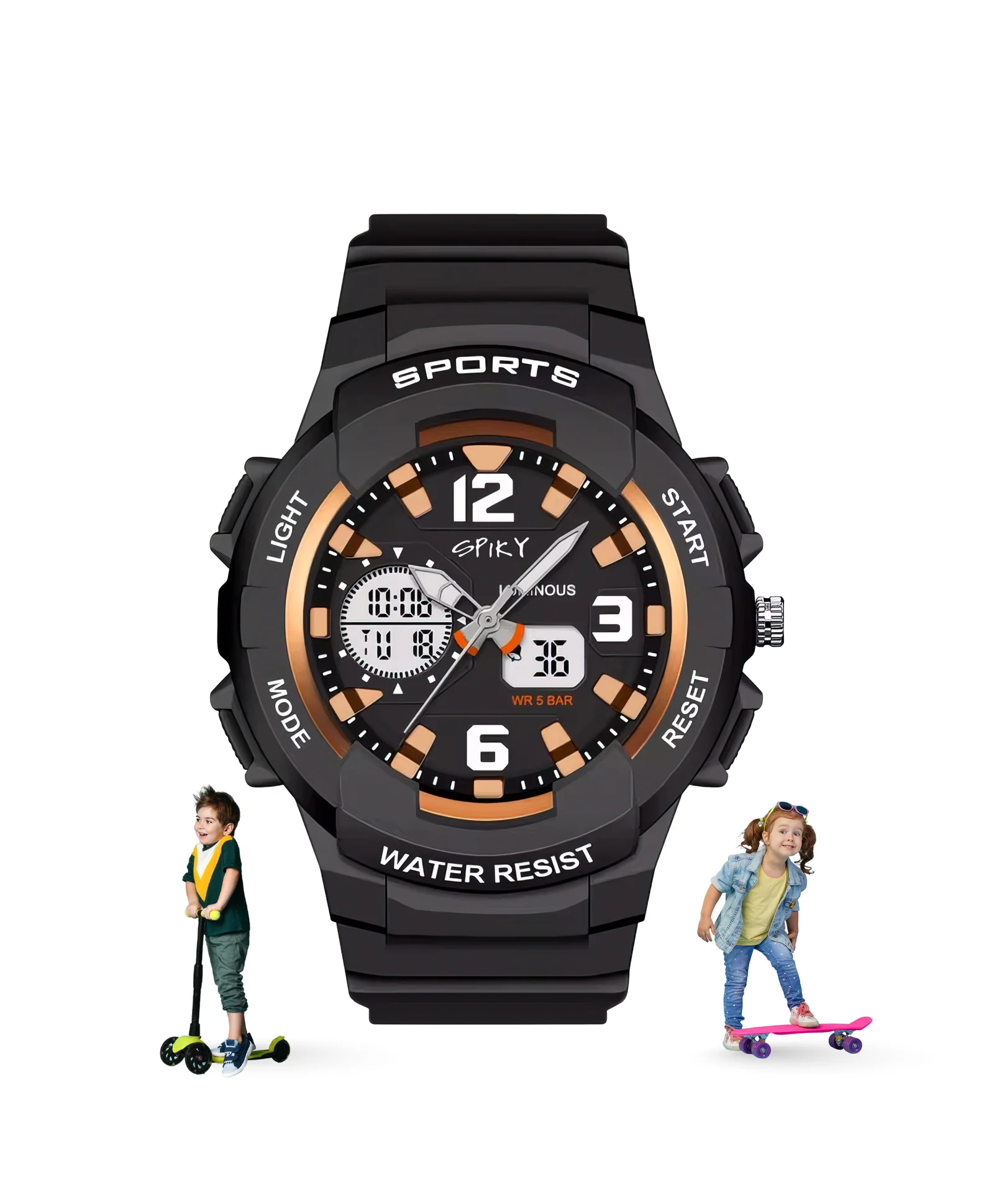 Spiky Eva6 Analog & Digital Sporty Watch - Image 13
