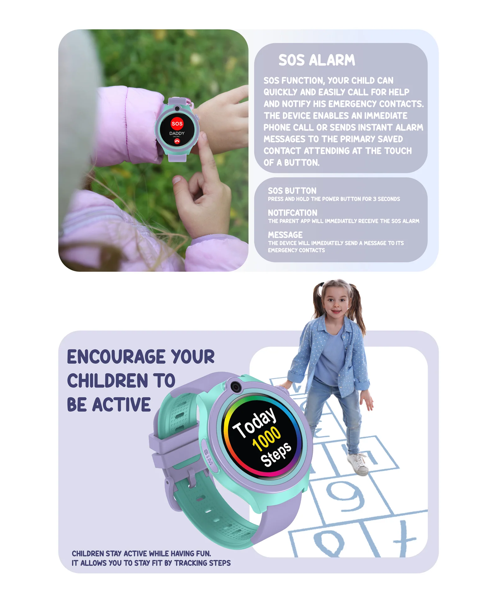 Spiky Cacus 4g Video & Voice Calling Smartwatch with GPS  - Black - Image 13