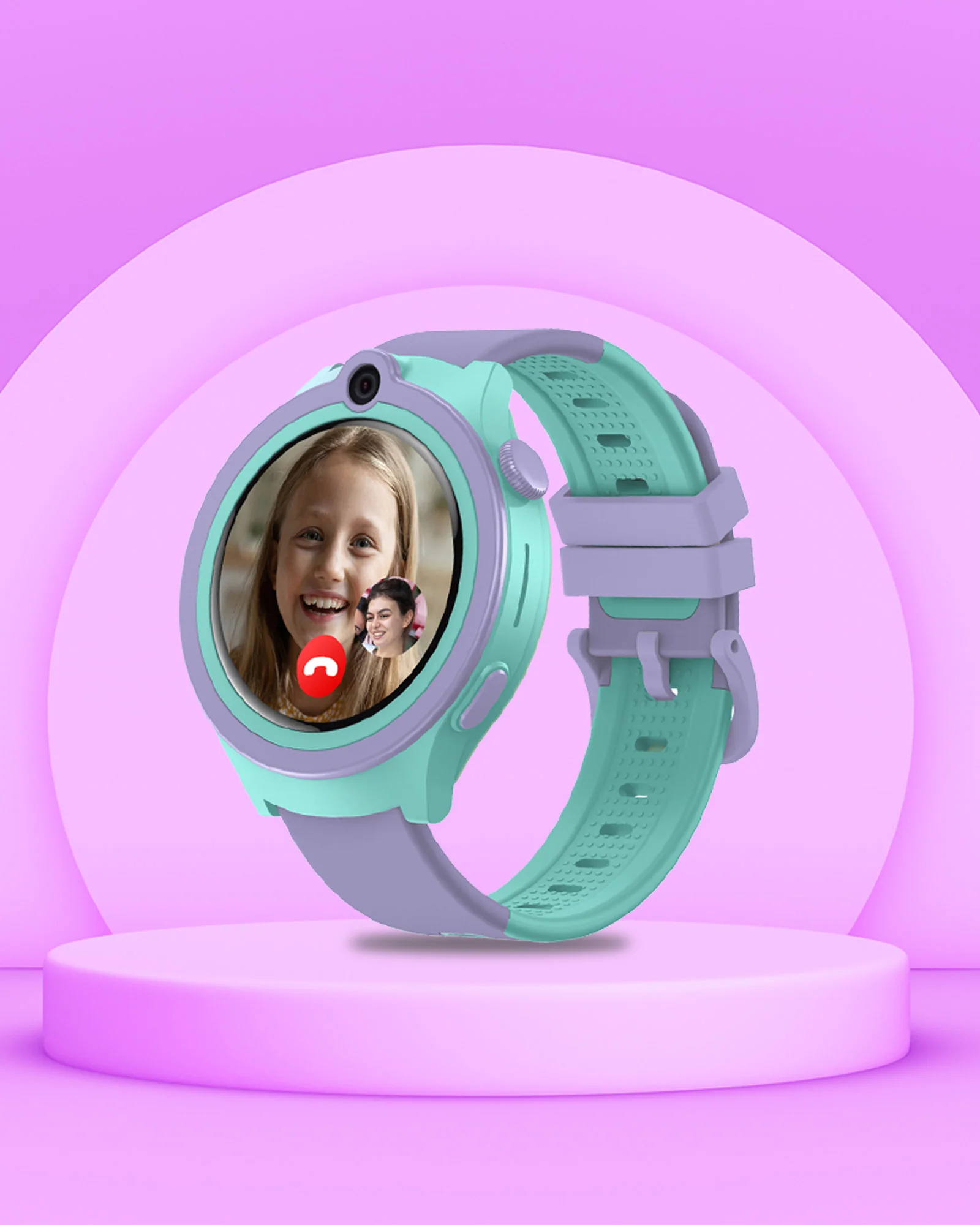 Spiky Cacus 4g Video & Voice Calling Smartwatch with GPS  - Pink - Image 21