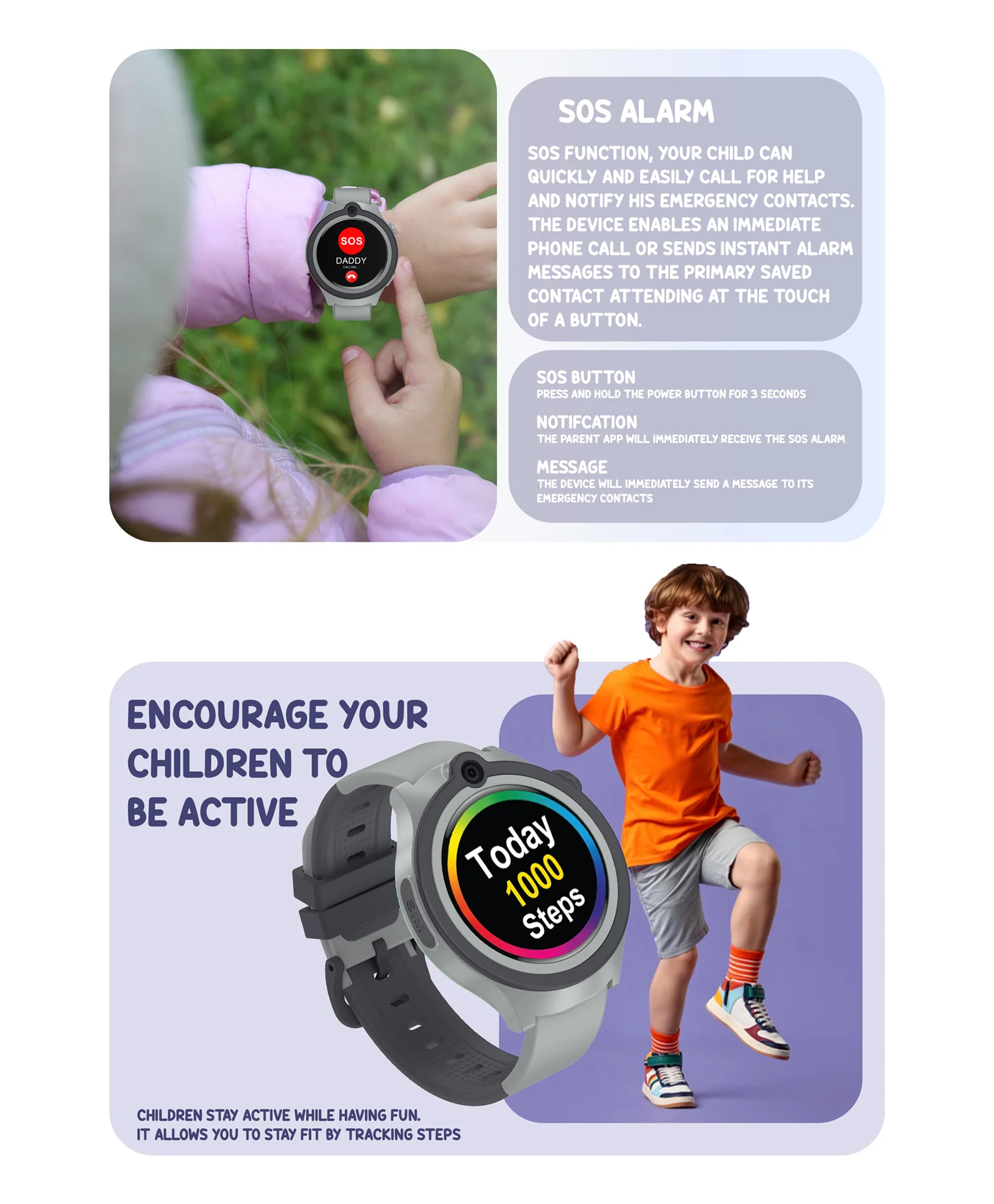 Spiky Cacus 4g Video & Voice Calling Smartwatch with GPS  - Pink - Image 33