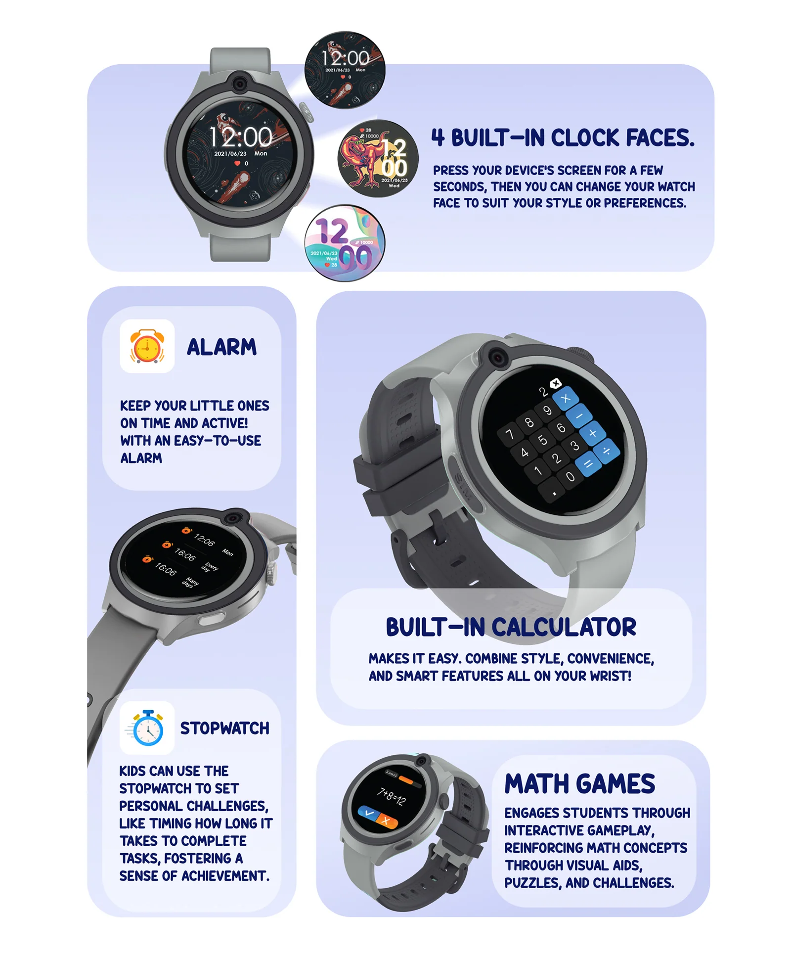 Spiky Cacus 4g Video & Voice Calling Smartwatch with GPS  - Pink - Image 36