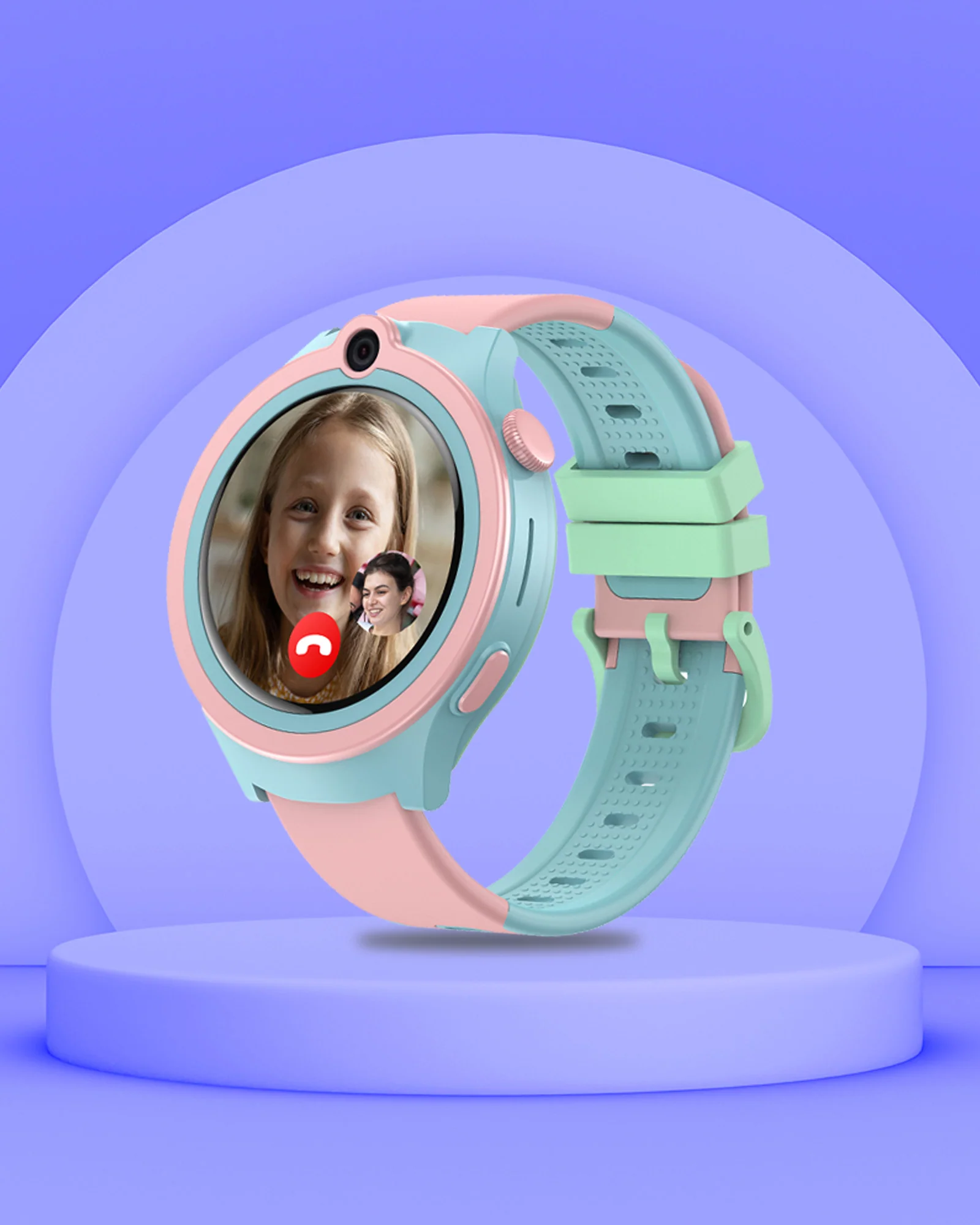 Spiky Cacus 4g Video & Voice Calling Smartwatch with GPS  - Purple - Image 31