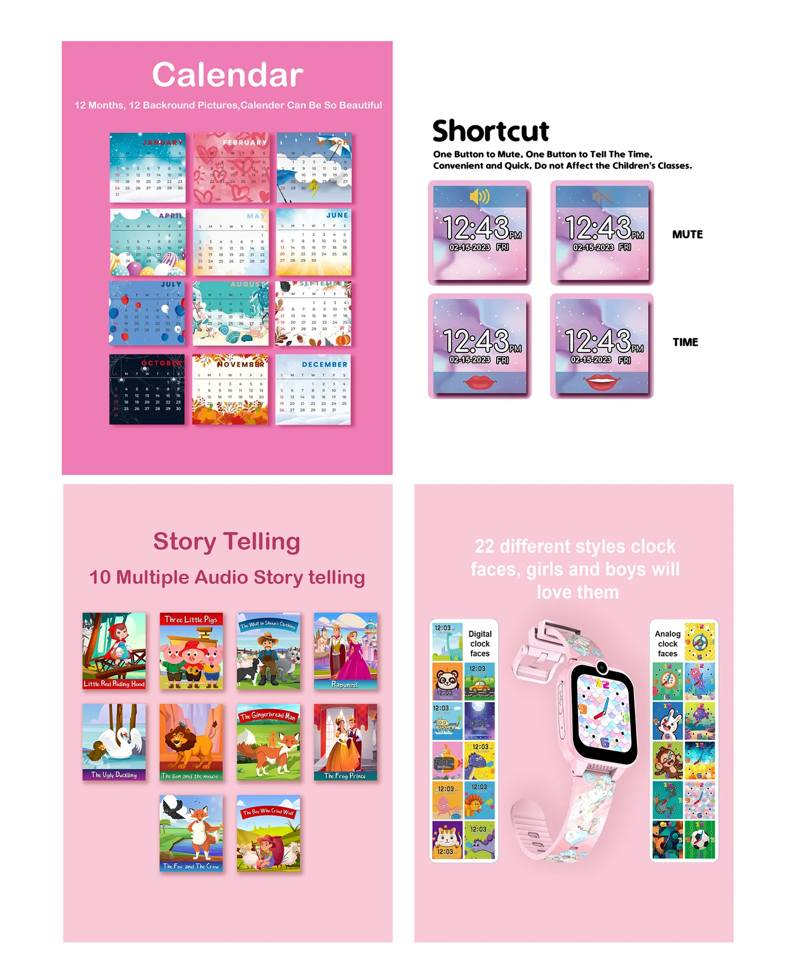 Spiky Griffin Calling Feature Loaded Smartwatch - Blue - Image 21