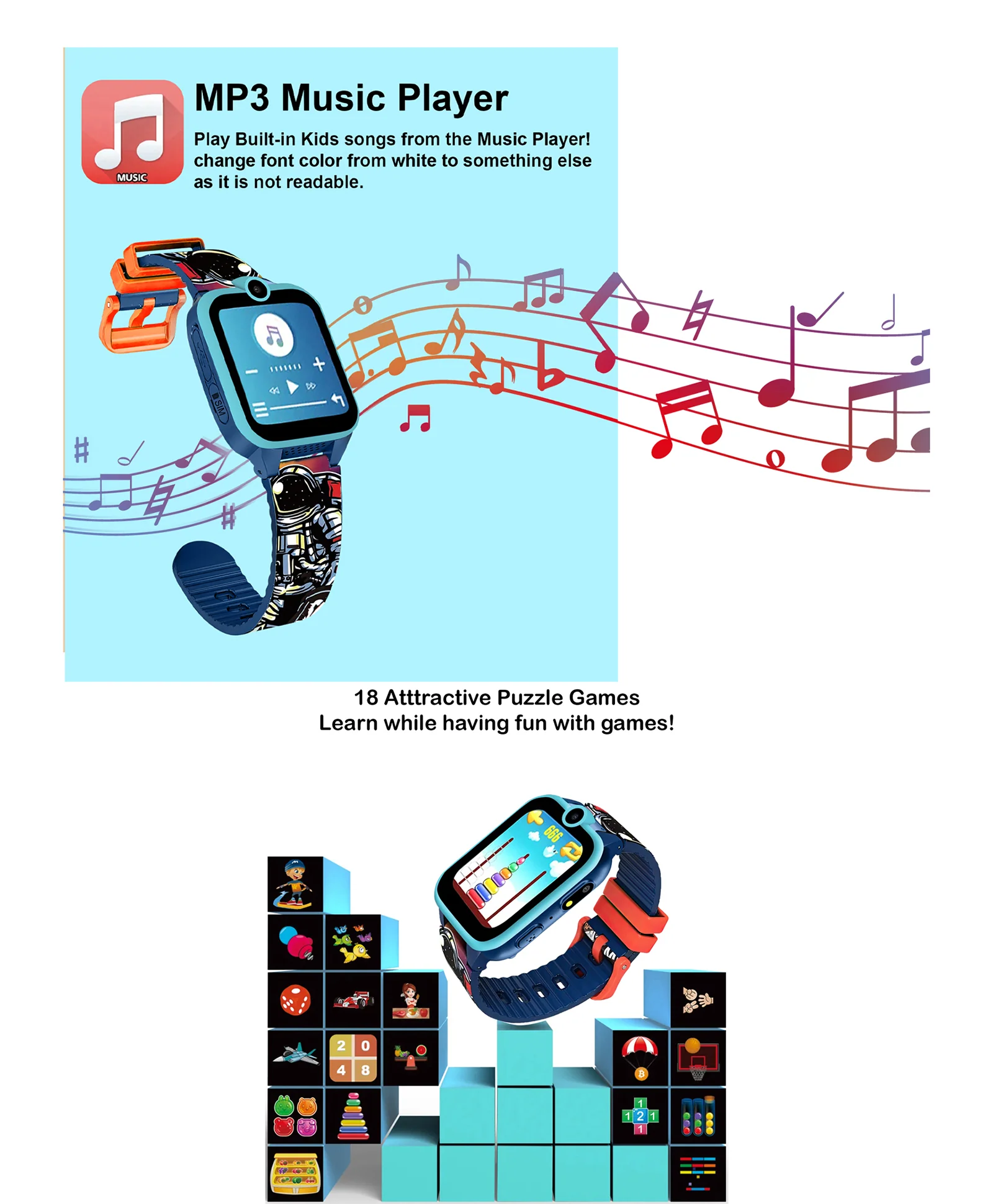 Spiky Griffin Calling Feature Loaded Smartwatch - Pink - Image 19