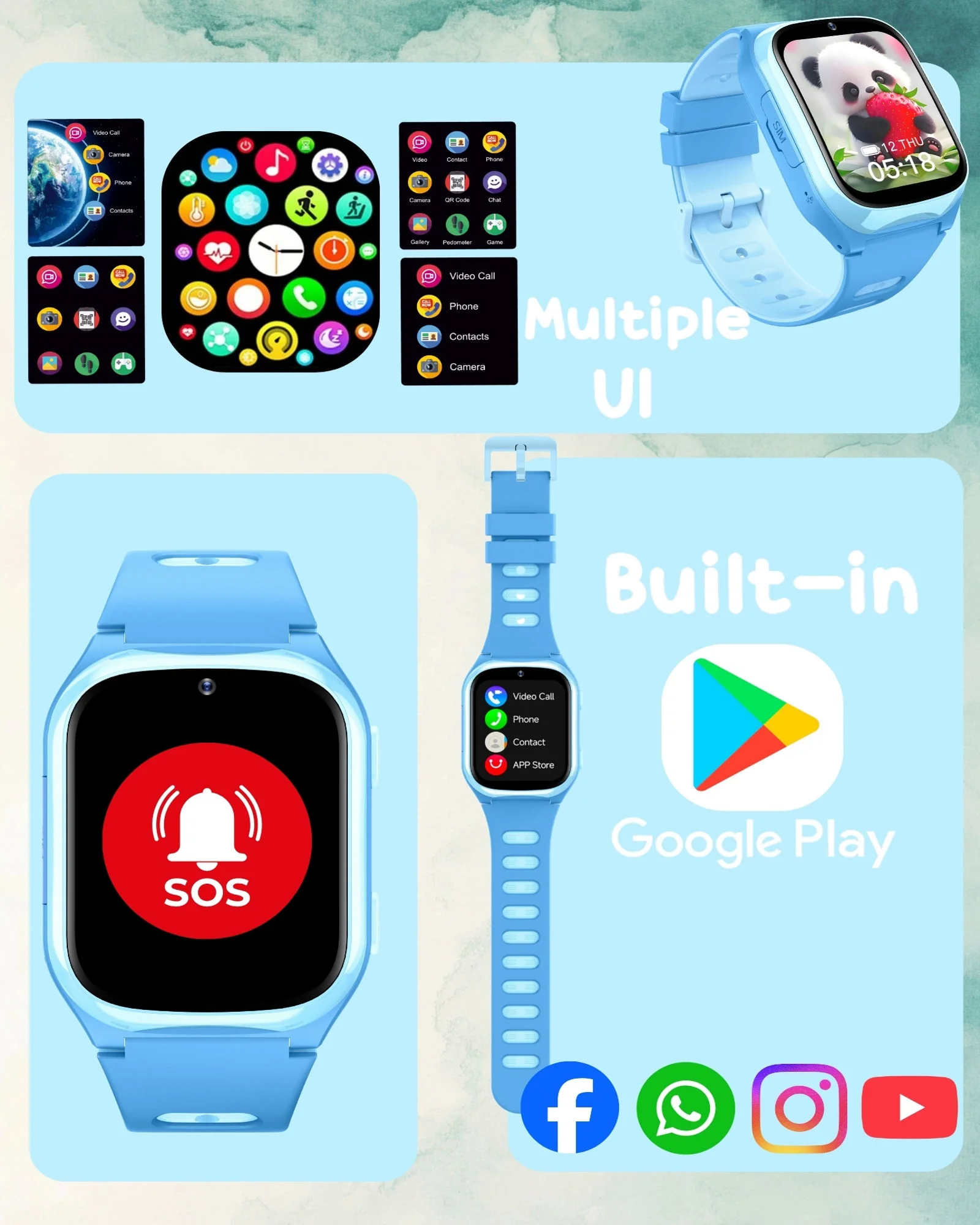Spiky Chimera Android Smartwatch with Built in Jarvis AI | Smartwatch for Boys and Girls - Image 10