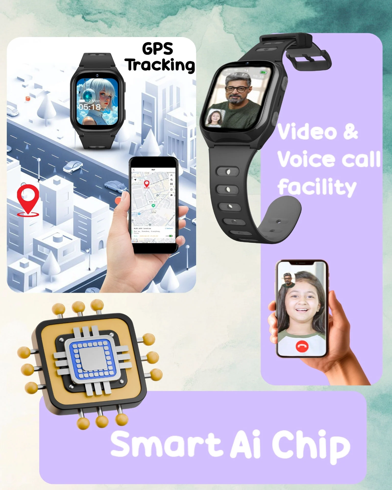 Spiky Chimera Android Smartwatch with Built in Jarvis AI | Smartwatch for Boys and Girls - Image 4