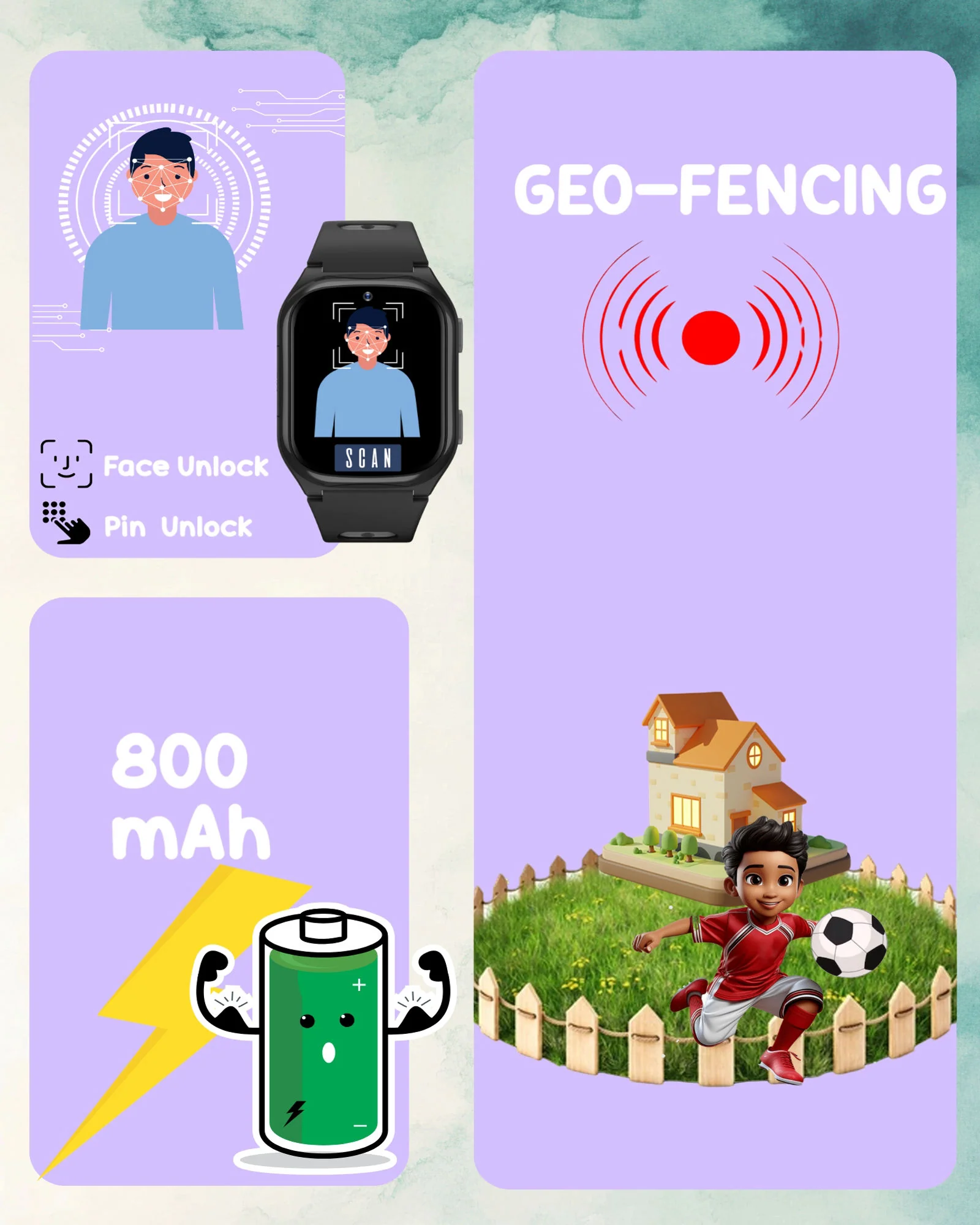 Spiky Chimera Android Smartwatch with Built in Jarvis AI | Smartwatch for Boys and Girls - Image 5