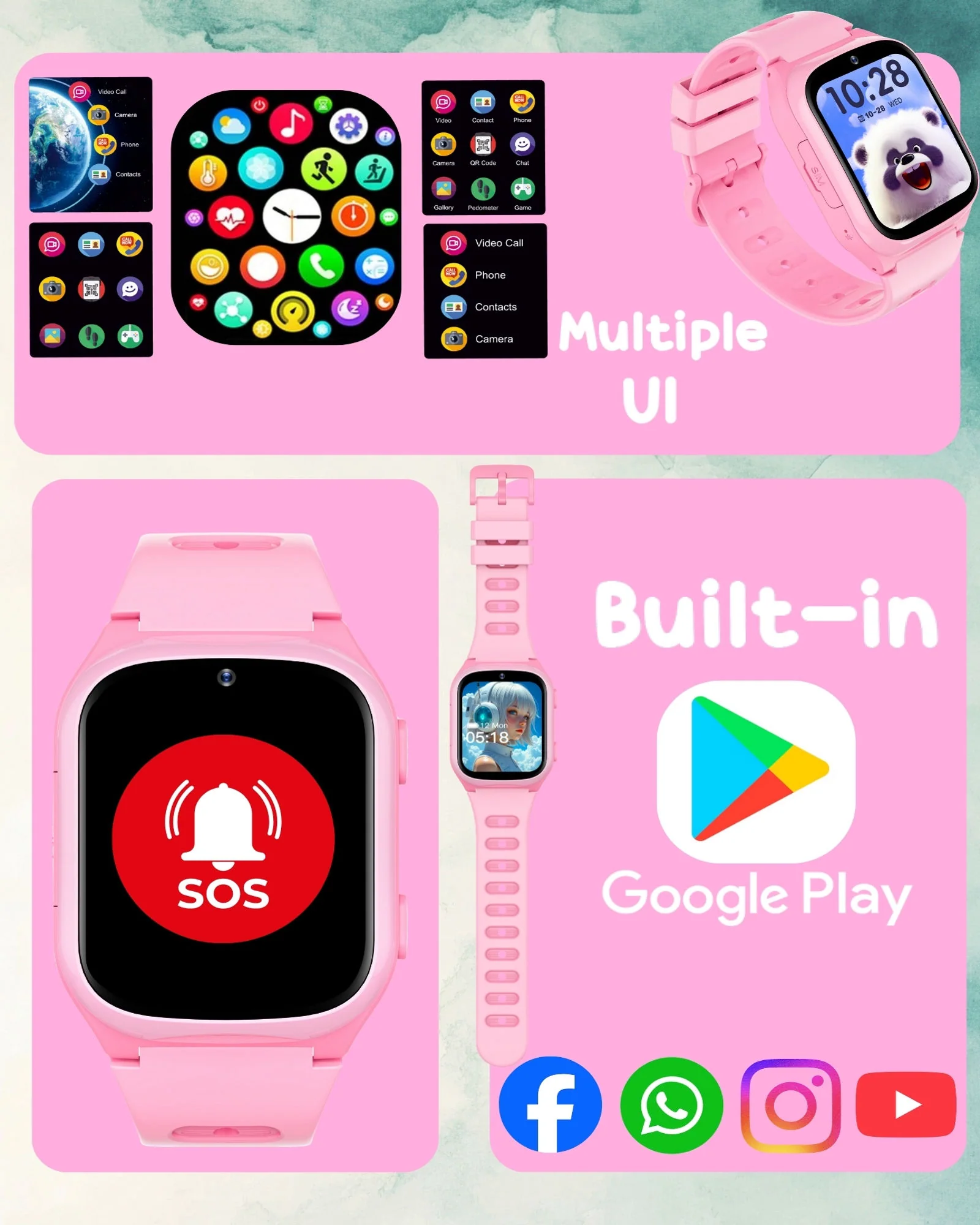 Spiky Chimera Android Smartwatch with Built in Jarvis AI | Smartwatch for Boys and Girls - Image 17