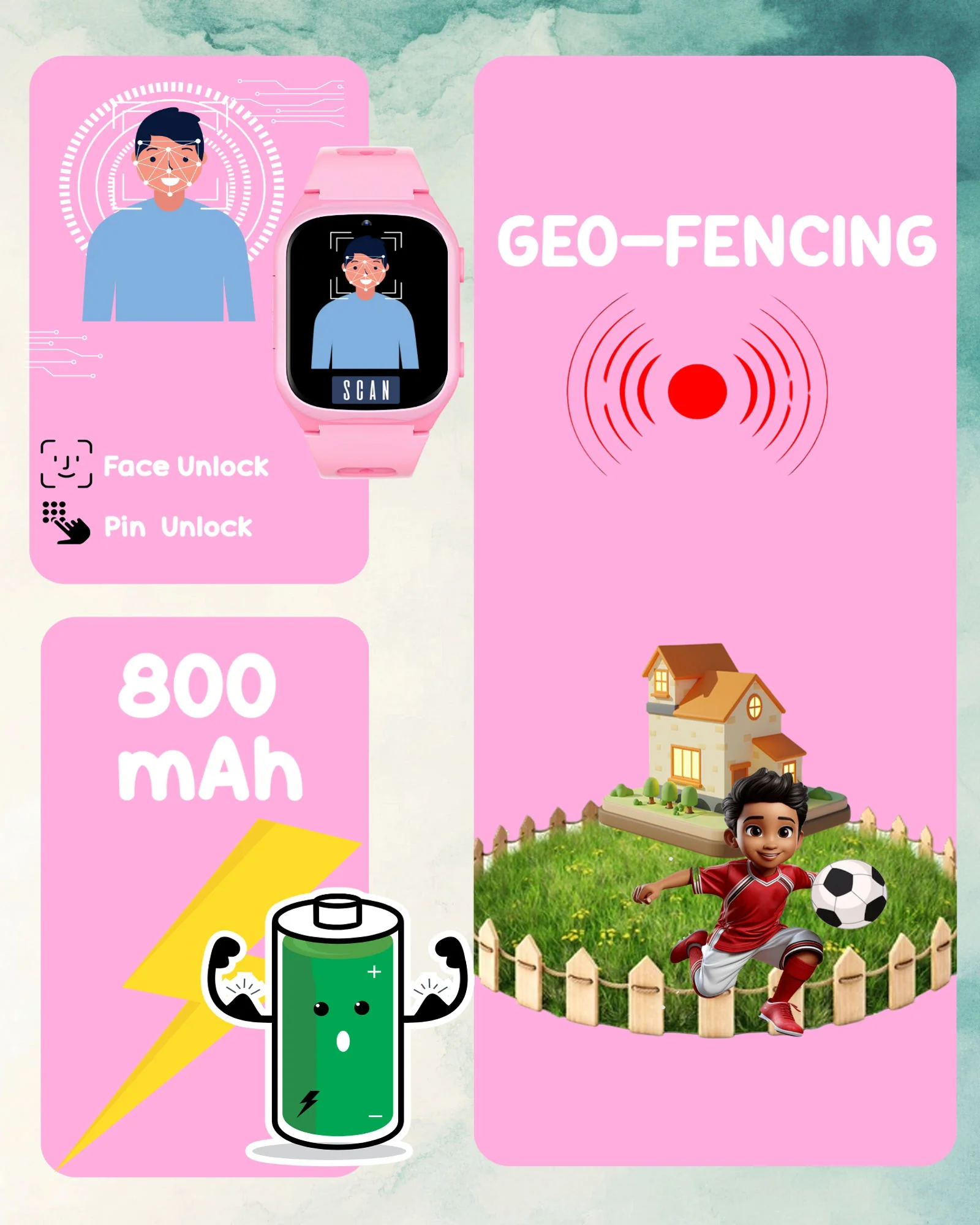 Spiky Chimera Android Smartwatch with Built in Jarvis AI | Smartwatch for Boys and Girls - Image 19