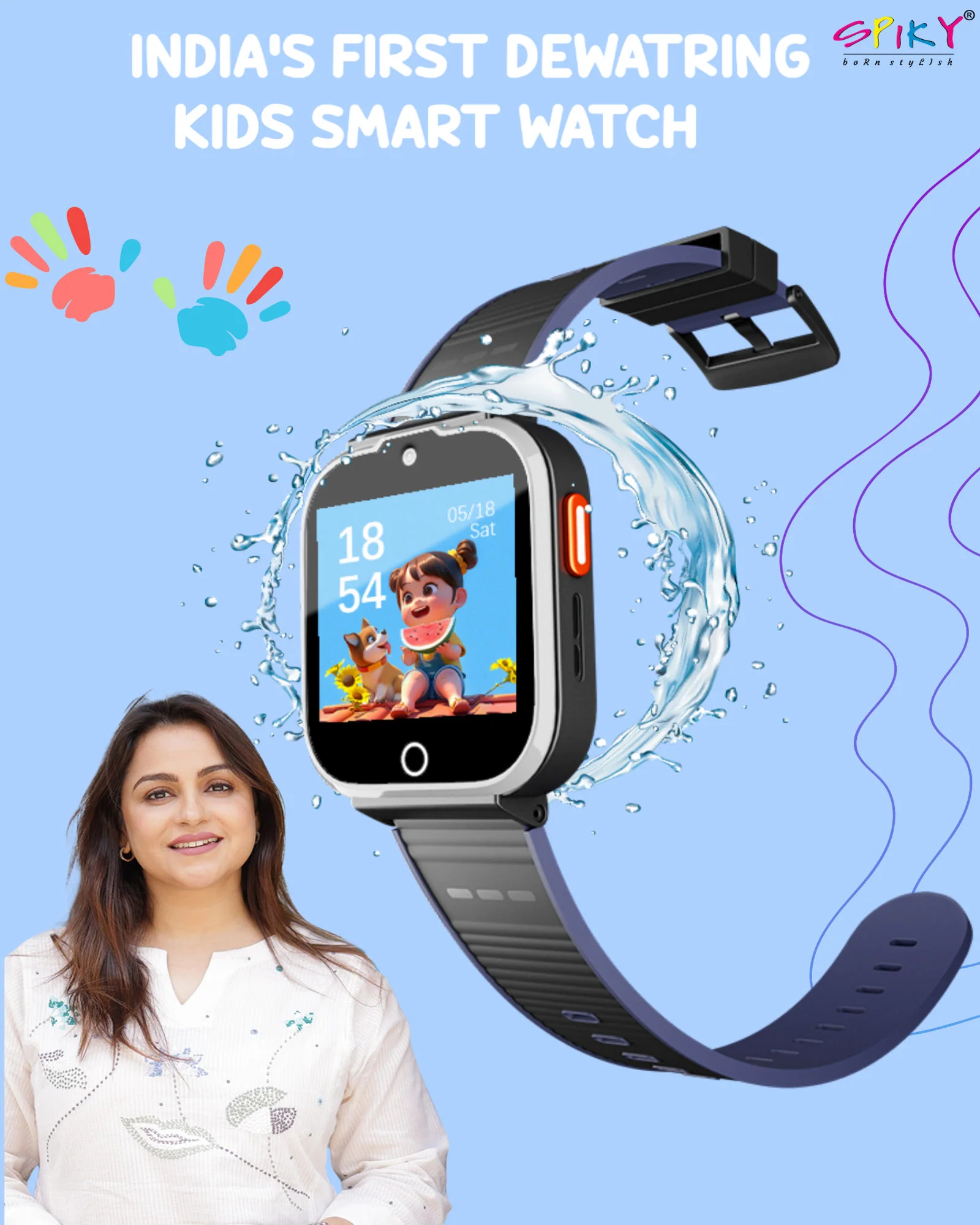Spiky Cyclops 4g Voice Calling Kids Smartwatch - Image 23