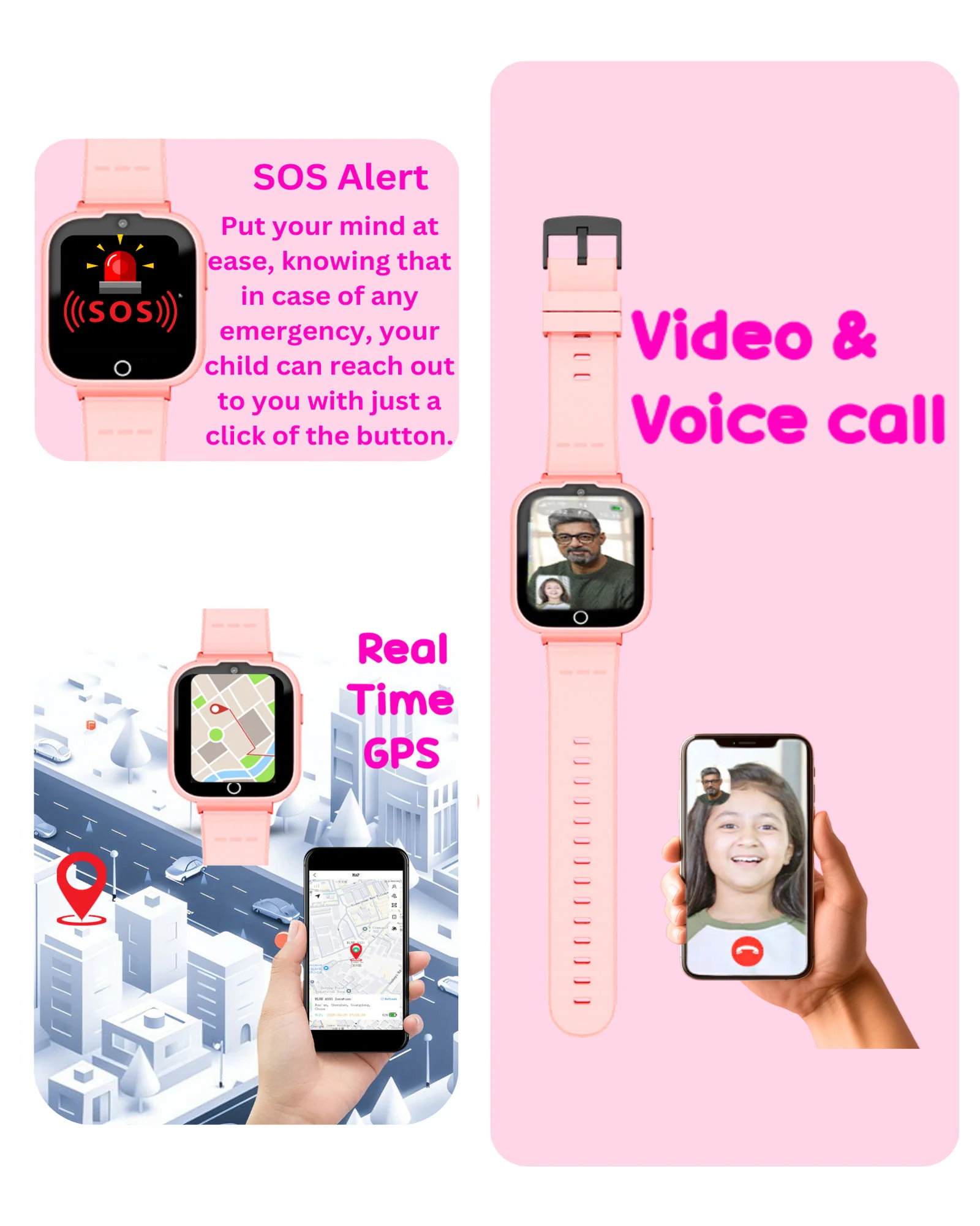 Spiky Cyclops 4g Voice Calling Kids Smartwatch - Image 8